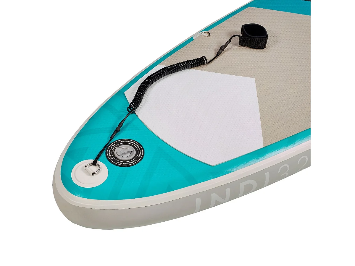 KANGUI Stand Up Paddle Gonflable 320 cm (10'6) - SUP avec pagaie réglable, sac à dos, pompe haute pression, leash et kit de réparation - INDI