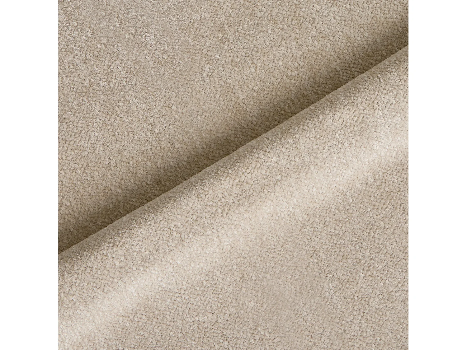 Canapé HAUSSMANN 3 places en velours texturé beige