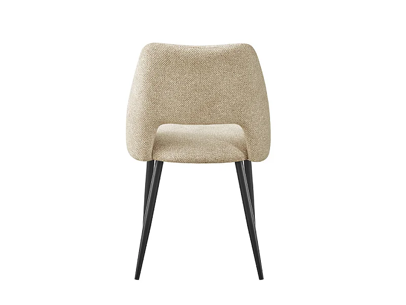 Chaise repas tissu chenille beige Tom Takasit