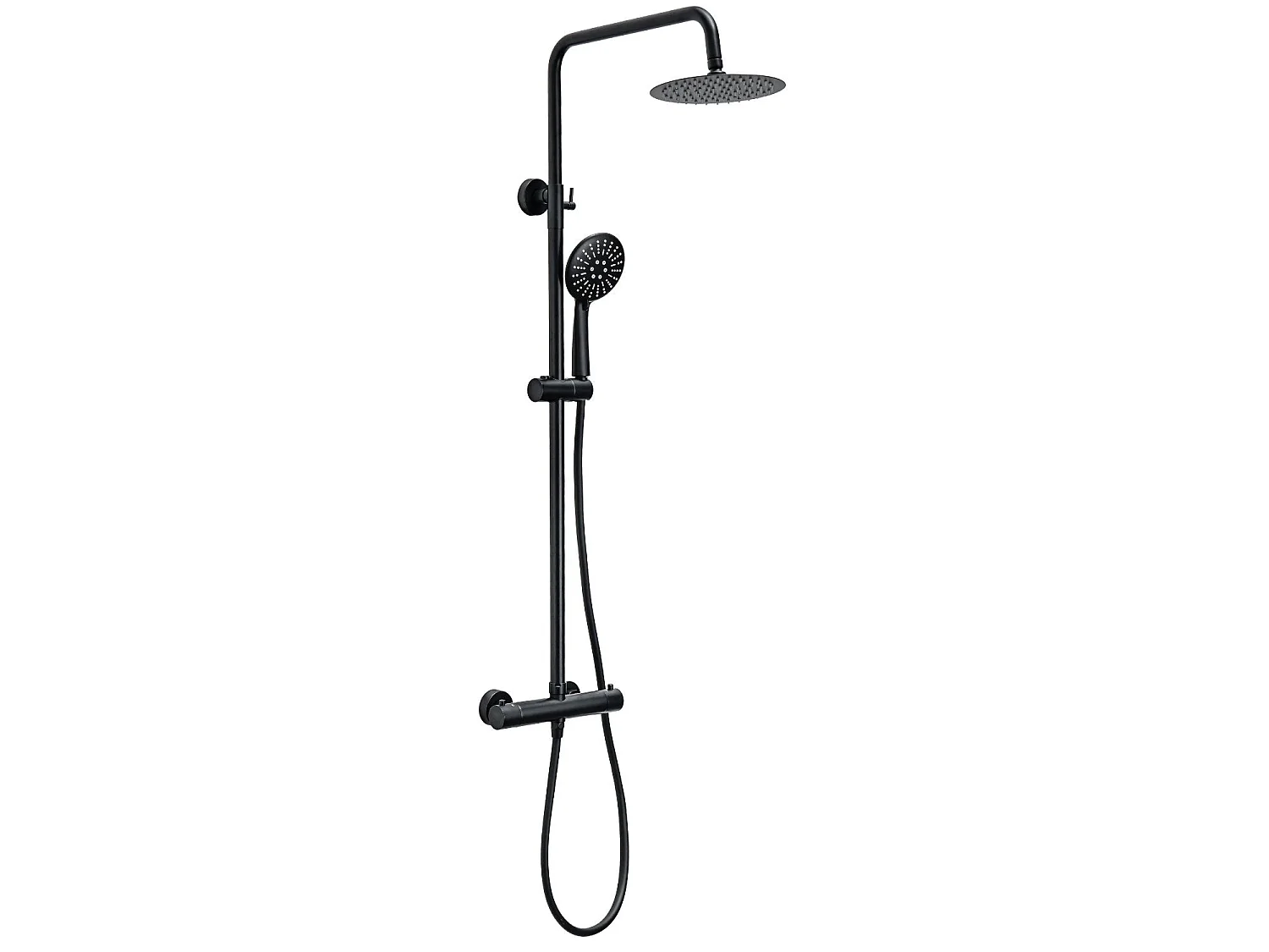 LOMAZOO Systèmes de douche Douche à effet pluie Acier inoxydable noir Cooper