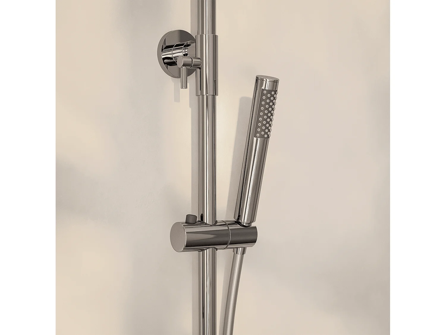 Colonne de douche avec mitigeur thermostatique LOMAZOO Vincenzo chromé
