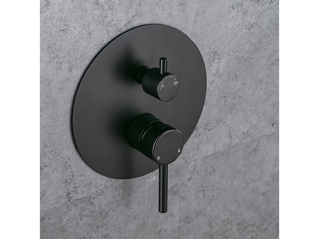 Set de douche encastré LOMAZOO Telesto noir
