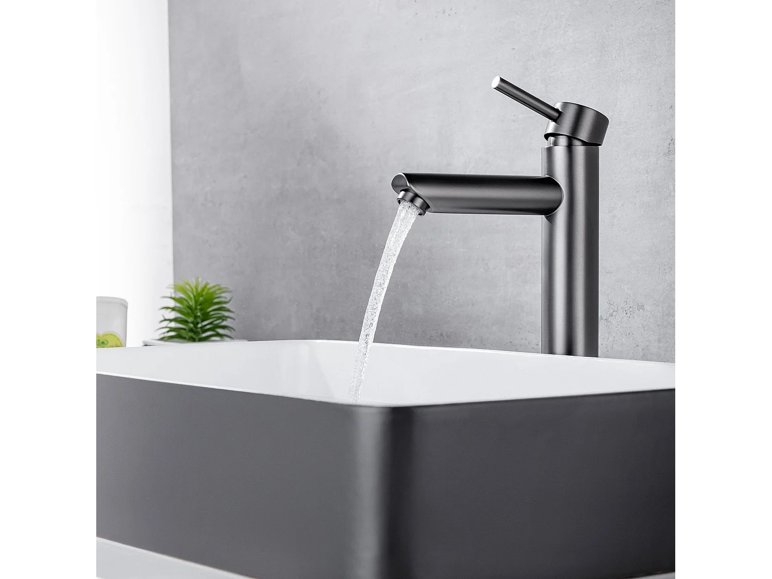 Mitigeur de lavabo LOMAZOO anthracite Tess