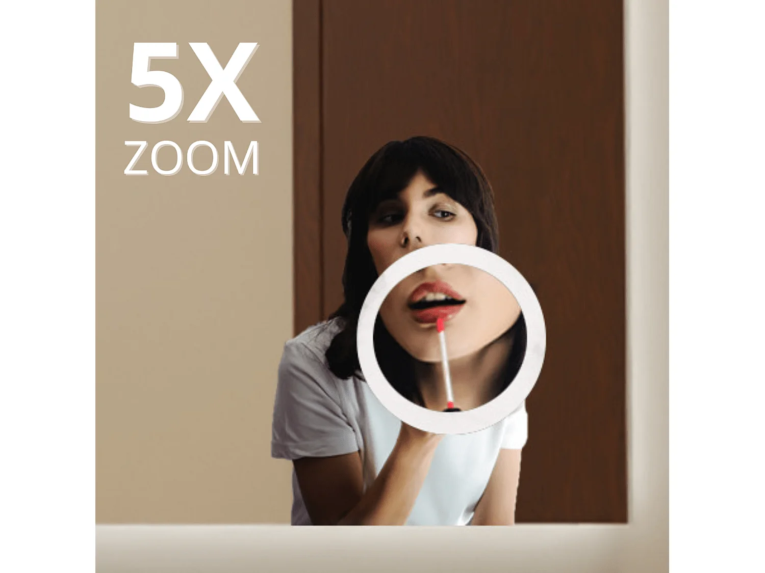 Miroir salle de bain LOMAZOO Marseille avec LED 100 x 60 cm