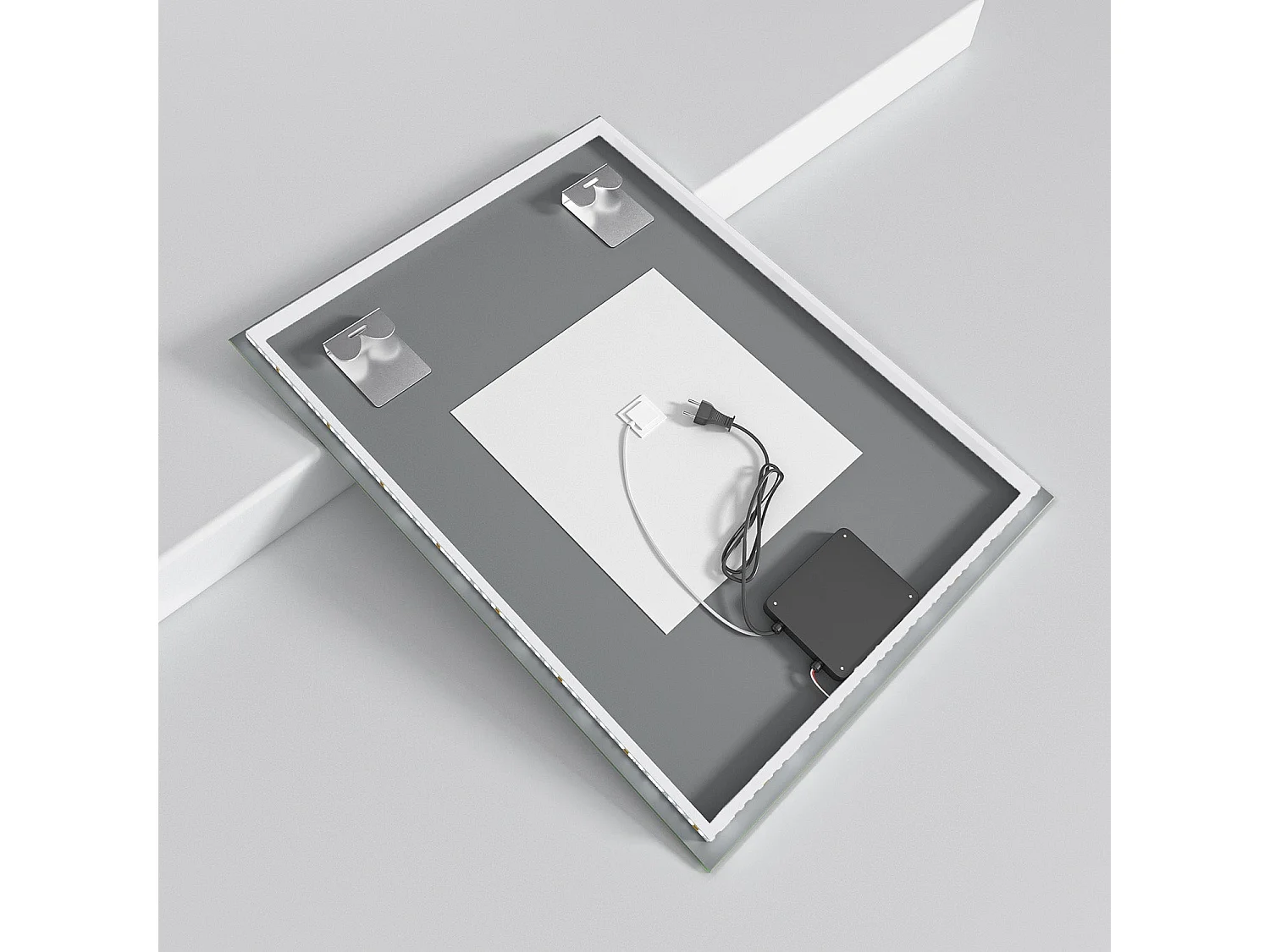 Miroir salle de bain LOMAZOO Cannes avec LED 60 x 80 cm