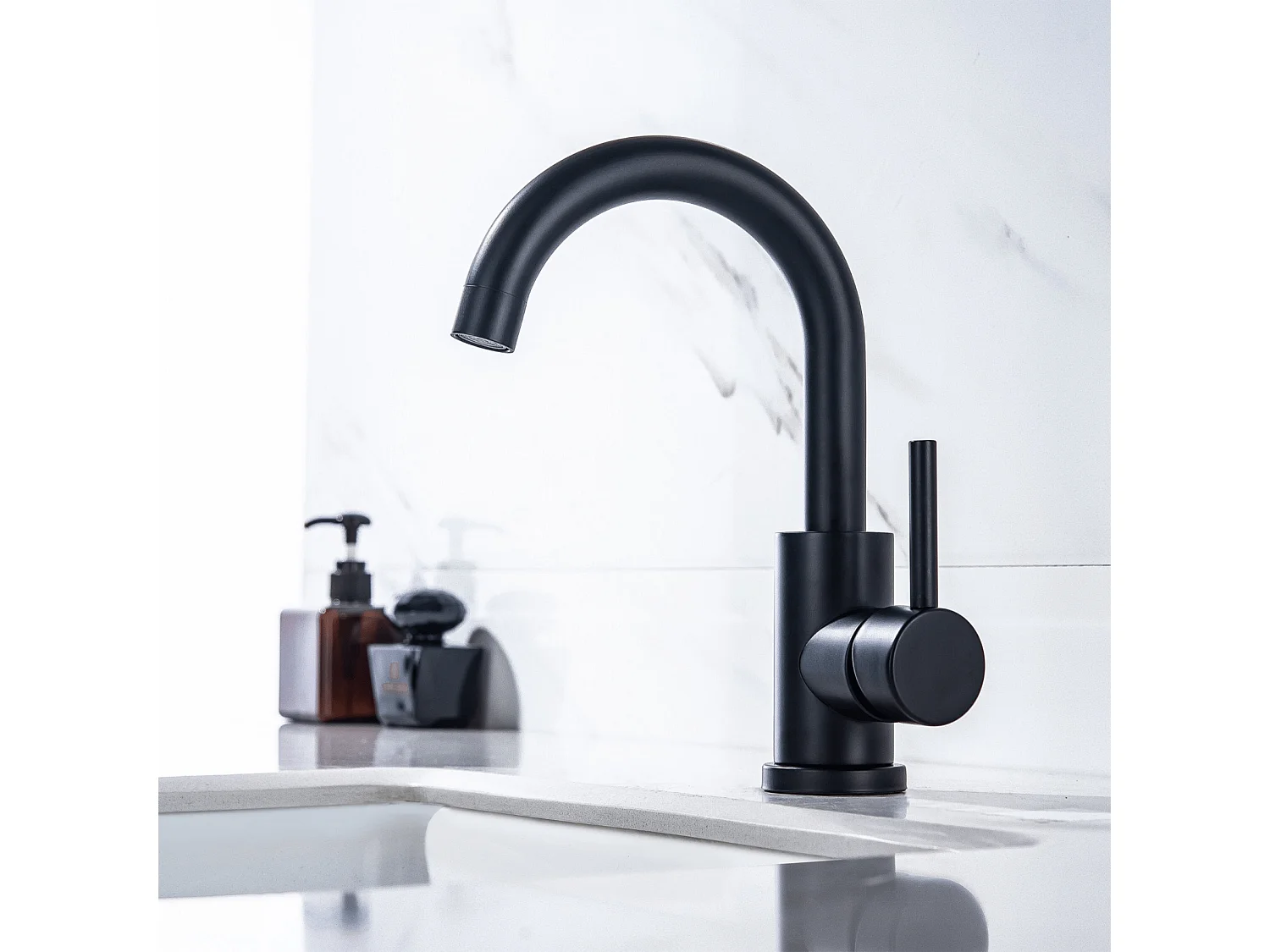 Mitigeur de lavabo LOMAZOO noir Styx