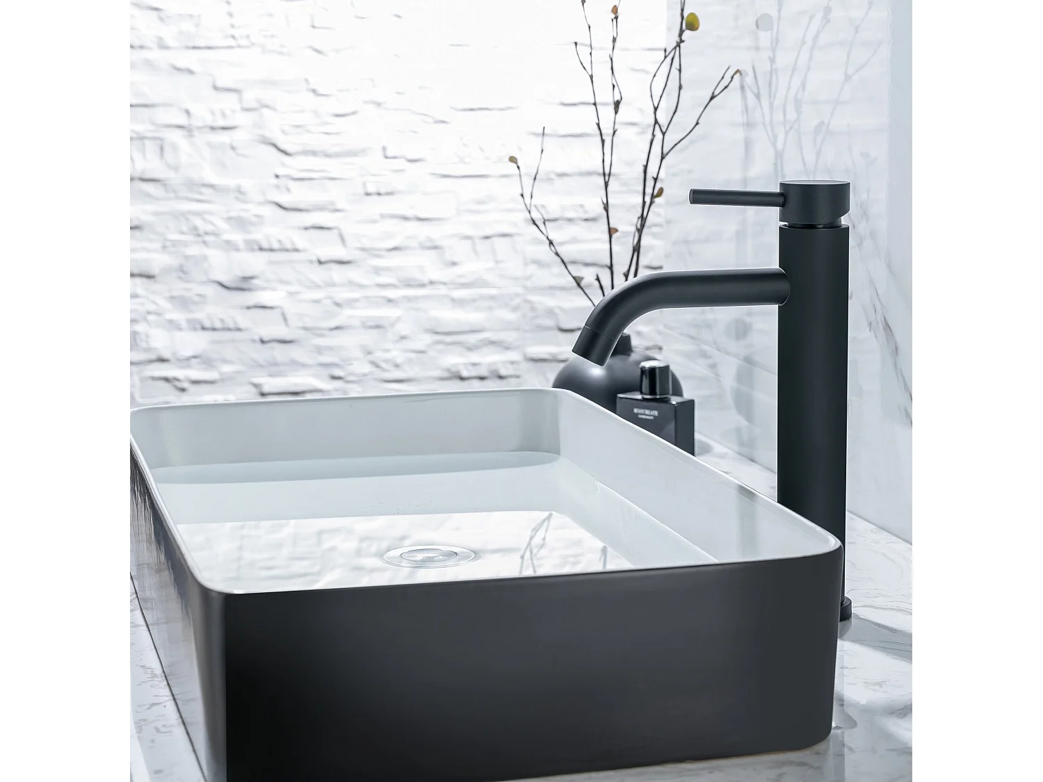Mitigeur de lavabo LOMAZOO noir Cardano
