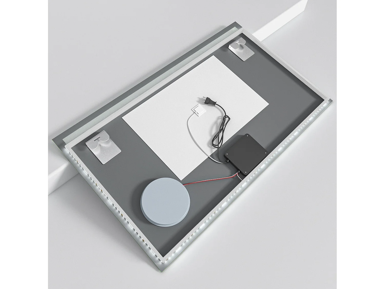 Miroir salle de bain LOMAZOO Riviera avec LED 100 x 60 cm