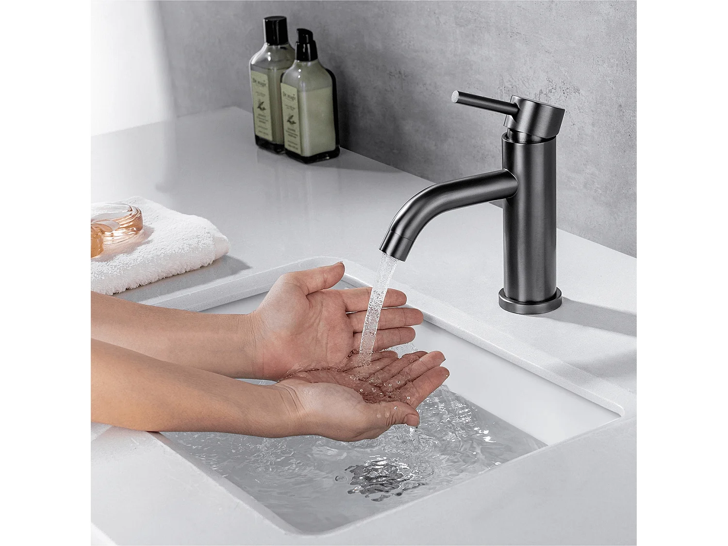 Mitigeur de lavabo LOMAZOO anthracite Macy