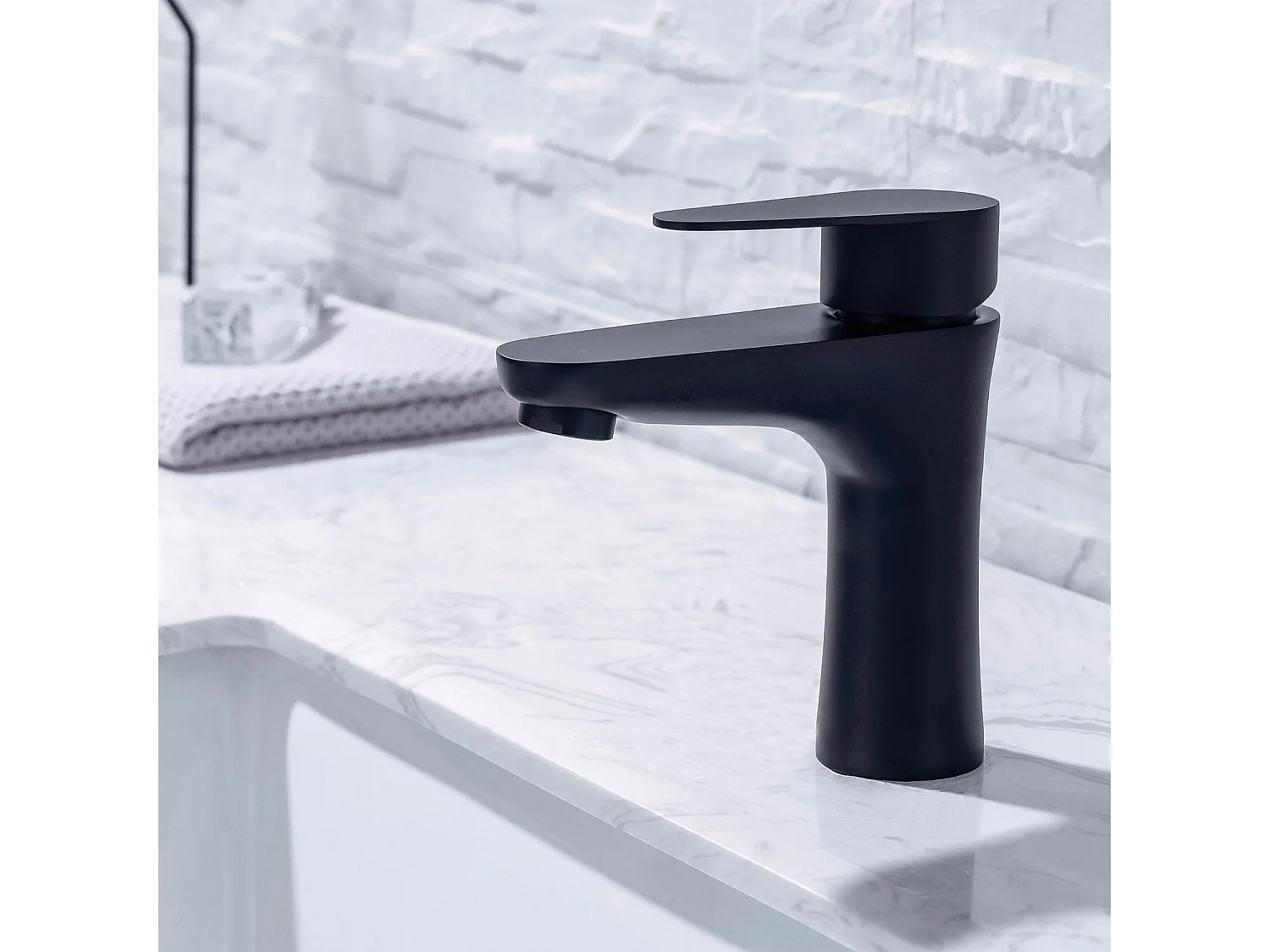 Mitigeur de lavabo LOMAZOO noir Mary
