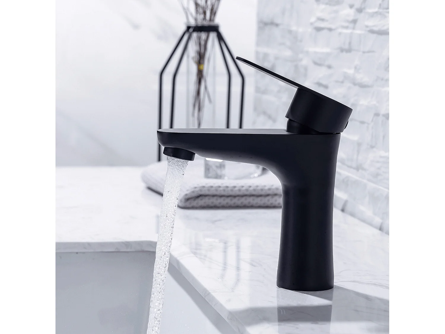 Mitigeur de lavabo LOMAZOO noir Mary