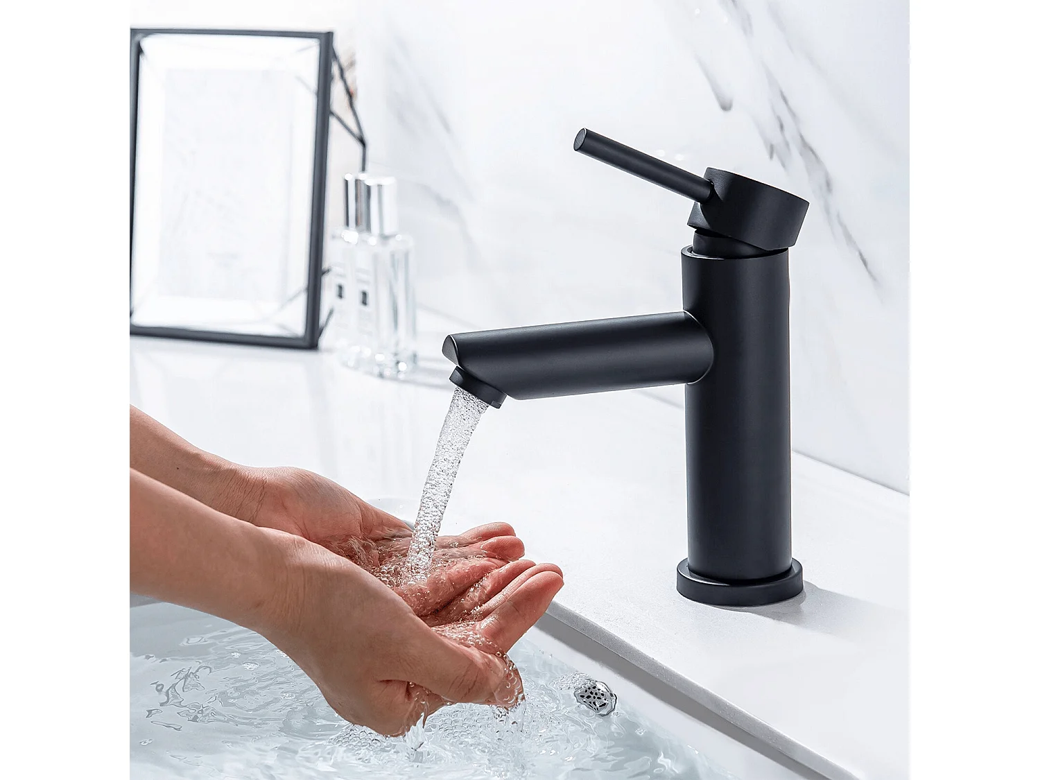 Mitigeur de lavabo LOMAZOO noir Callisto