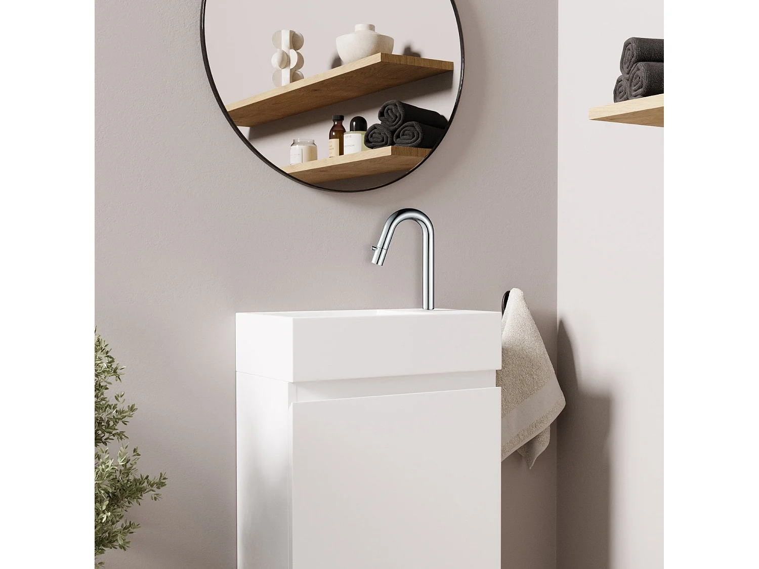 Robinet eau froide lave main chrome - Silfra LOMAZOO