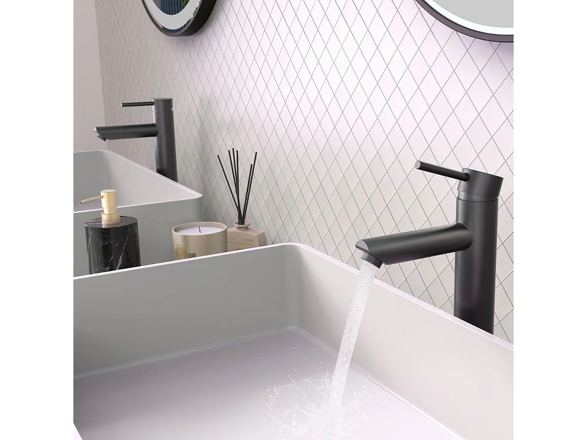 Mitigeur de lavabo LOMAZOO noir Ceres