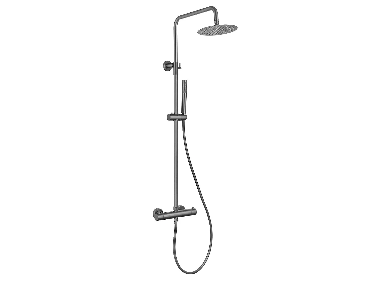 Colonne de douche avec mitigeur thermostatique LOMAZOO Lynn antracite