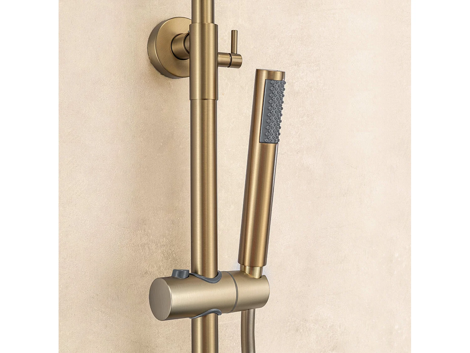 Colonne de douche avec mitigeur thermostatique LOMAZOO Orléan doré