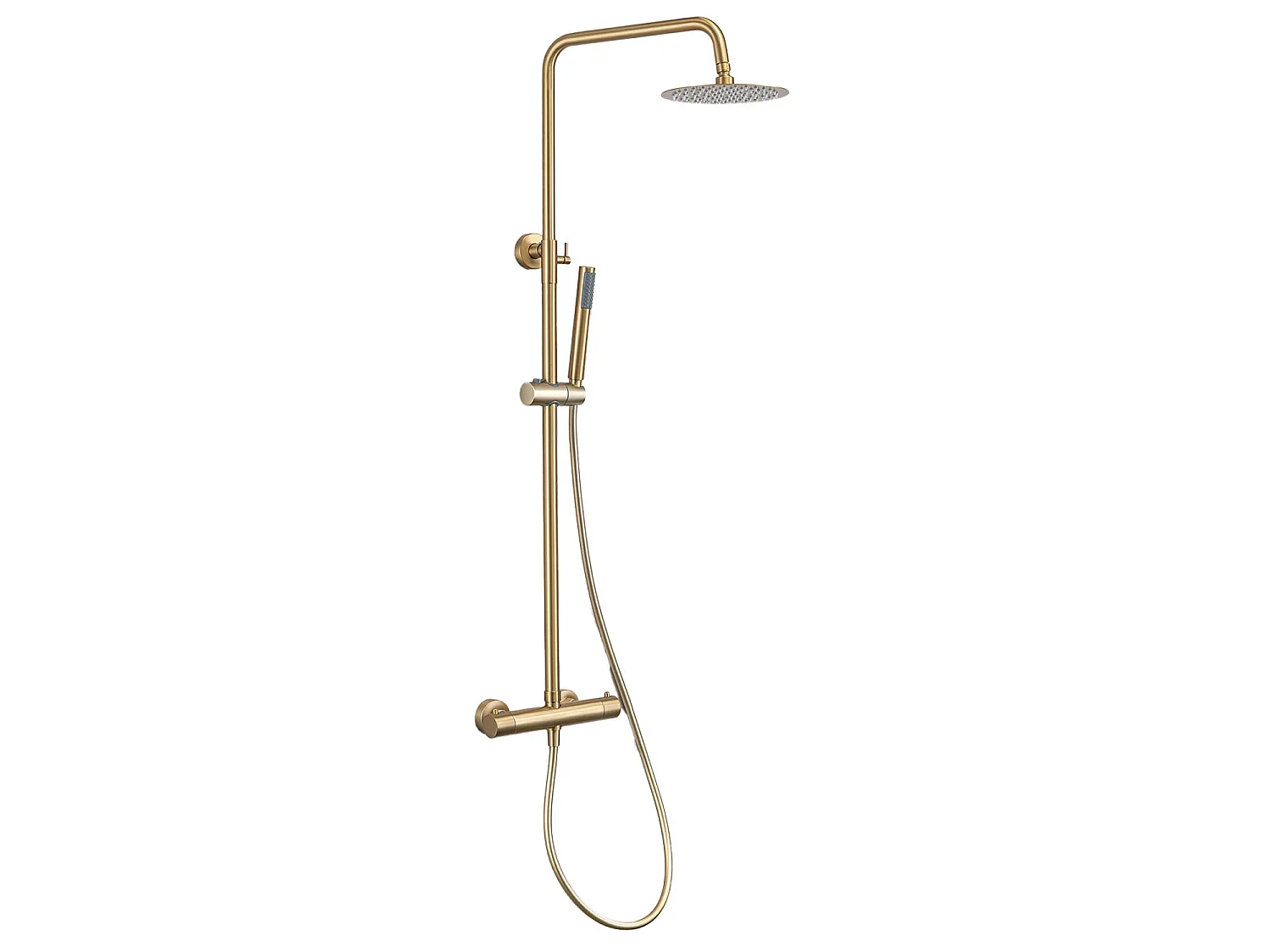 Colonne de douche avec mitigeur thermostatique LOMAZOO Orléan doré