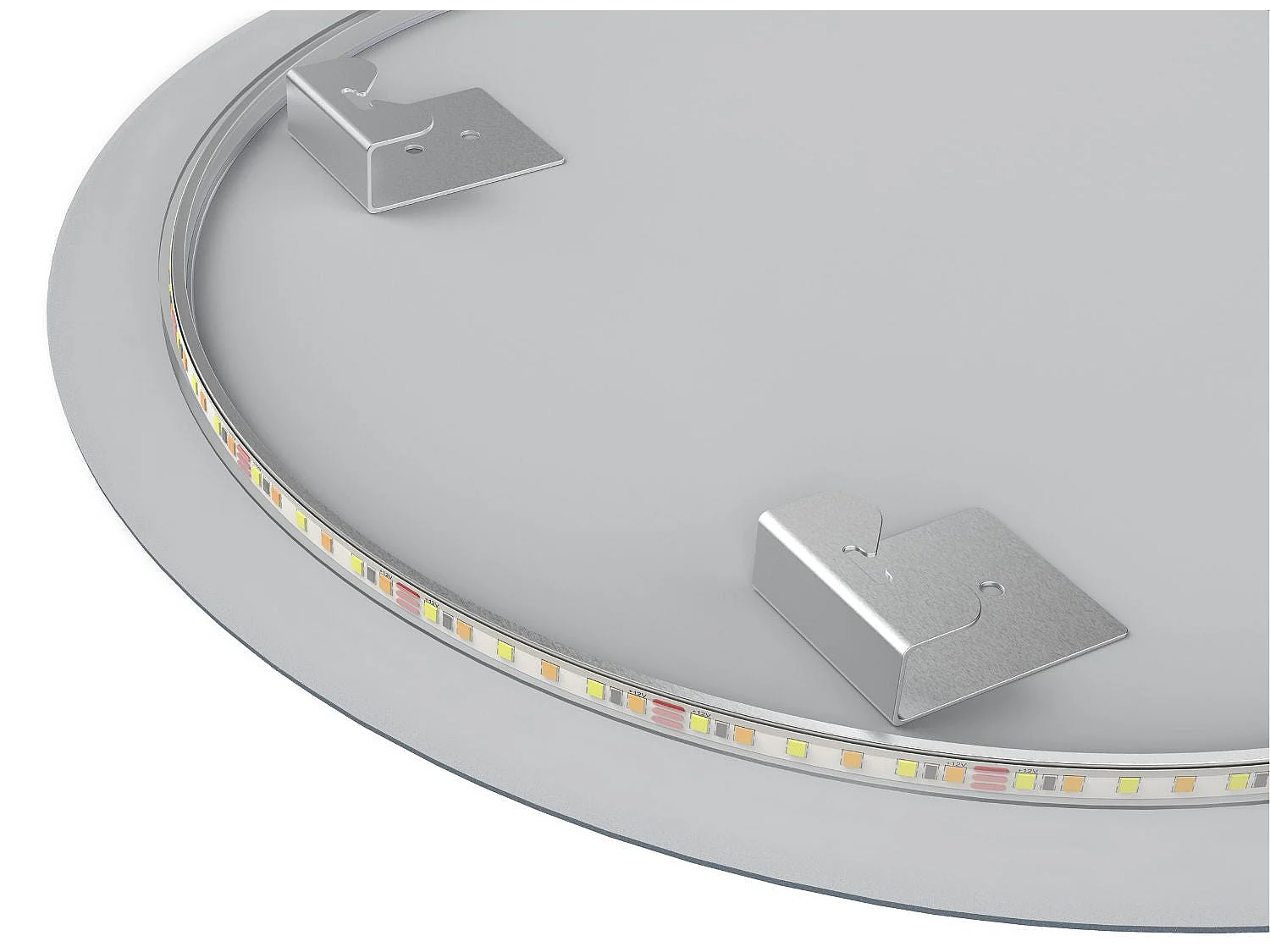 Miroir salle de bain LOMAZOO Atlanta avec LED 70 cm rond
