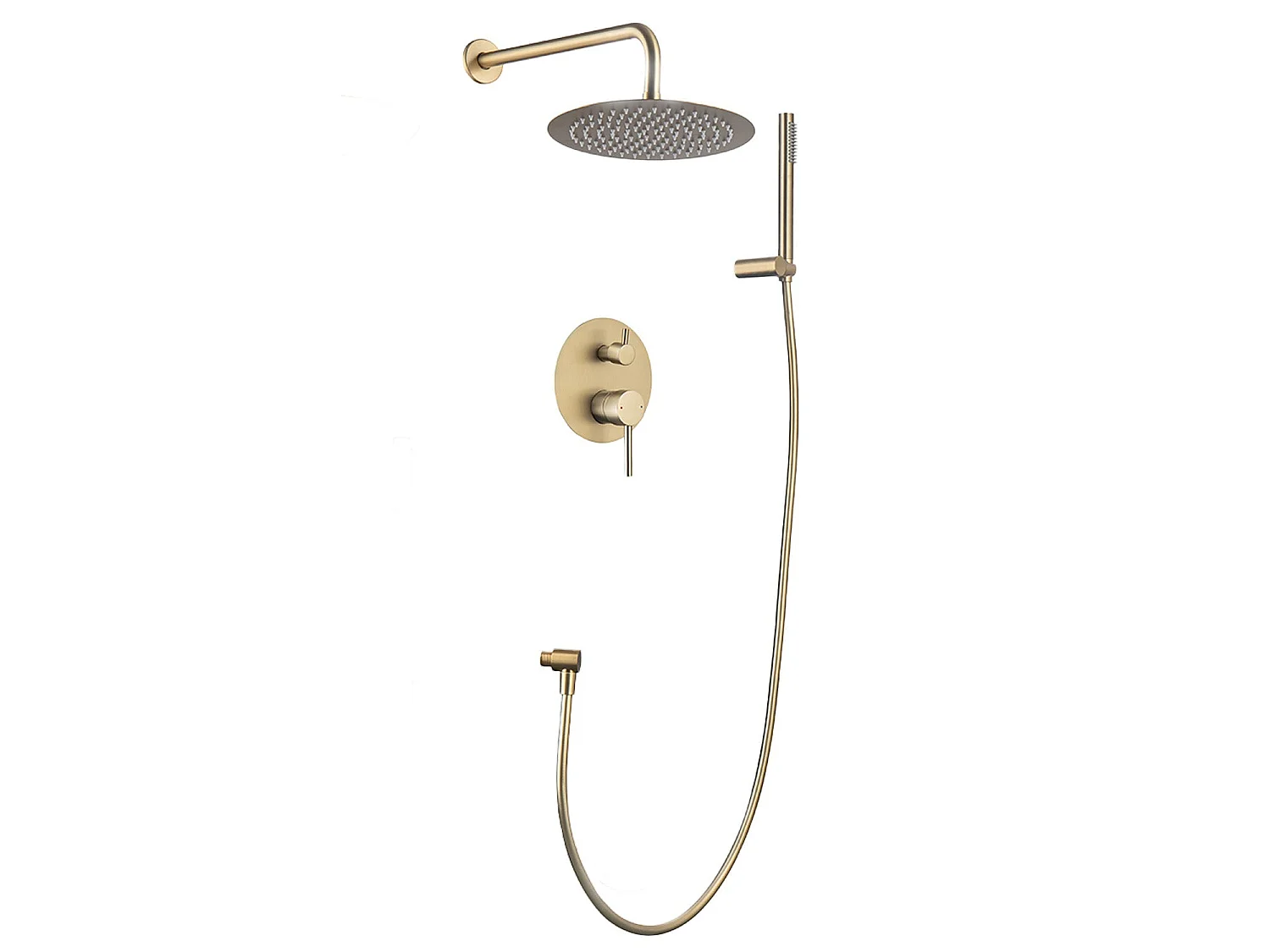 Set de douche encastré LOMAZOO Solara doré