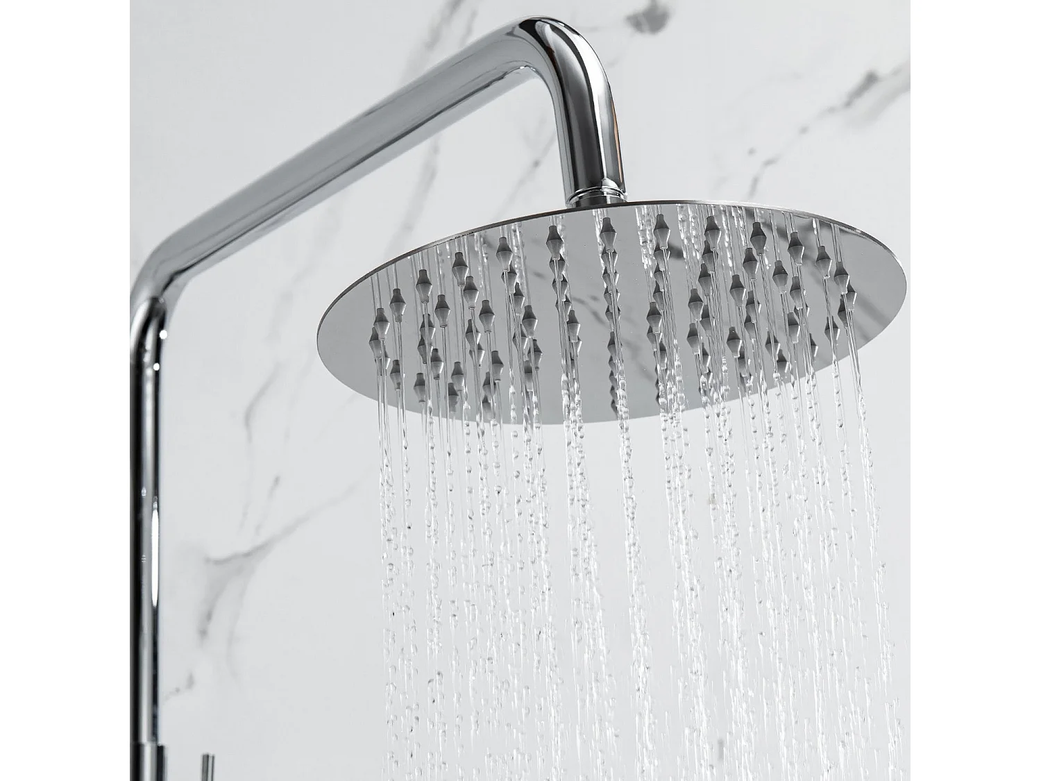 Colonne de douche avec mitigeur thermostatique LOMAZOO  Ariël Chromé