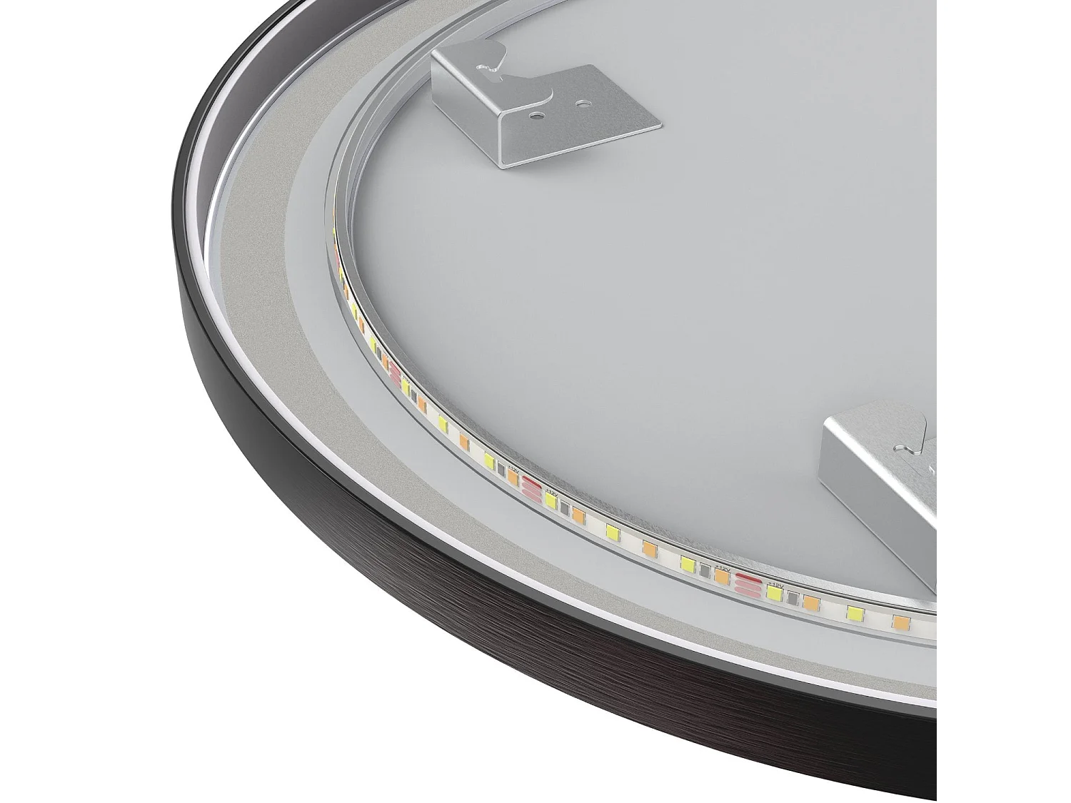 Miroir salle de bain LOMAZOO Frankfurt avec LED 40x70 cm ovale noir