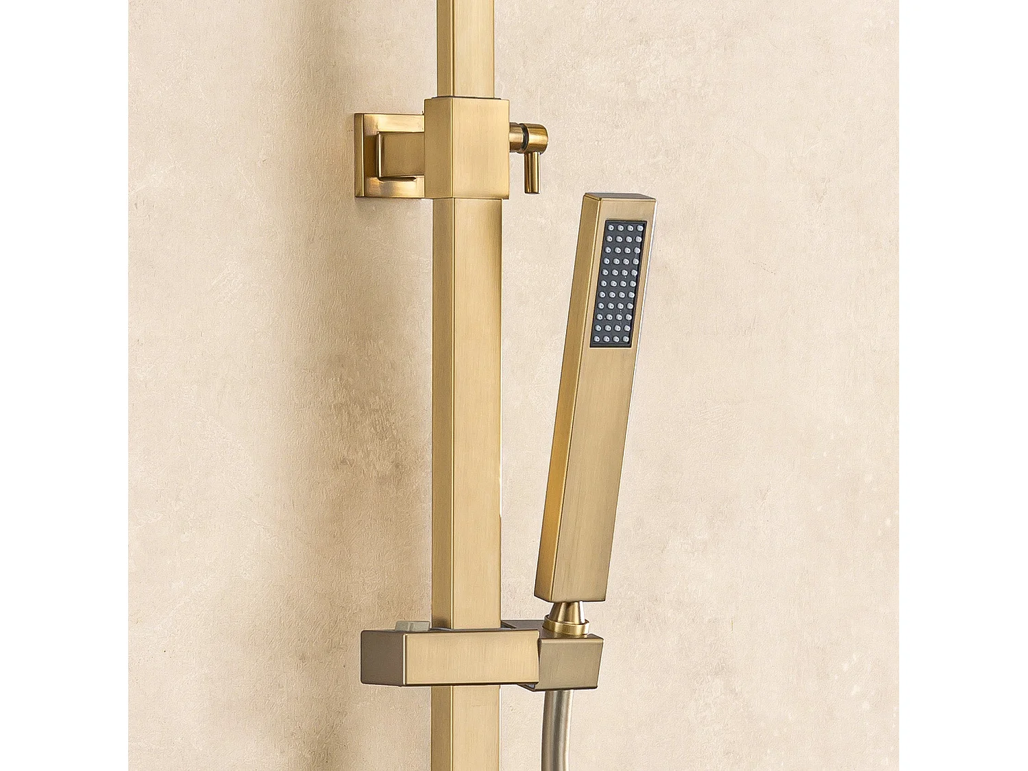 Colonne de douche avec mitigeur thermostatique LOMAZOO Estrella doré