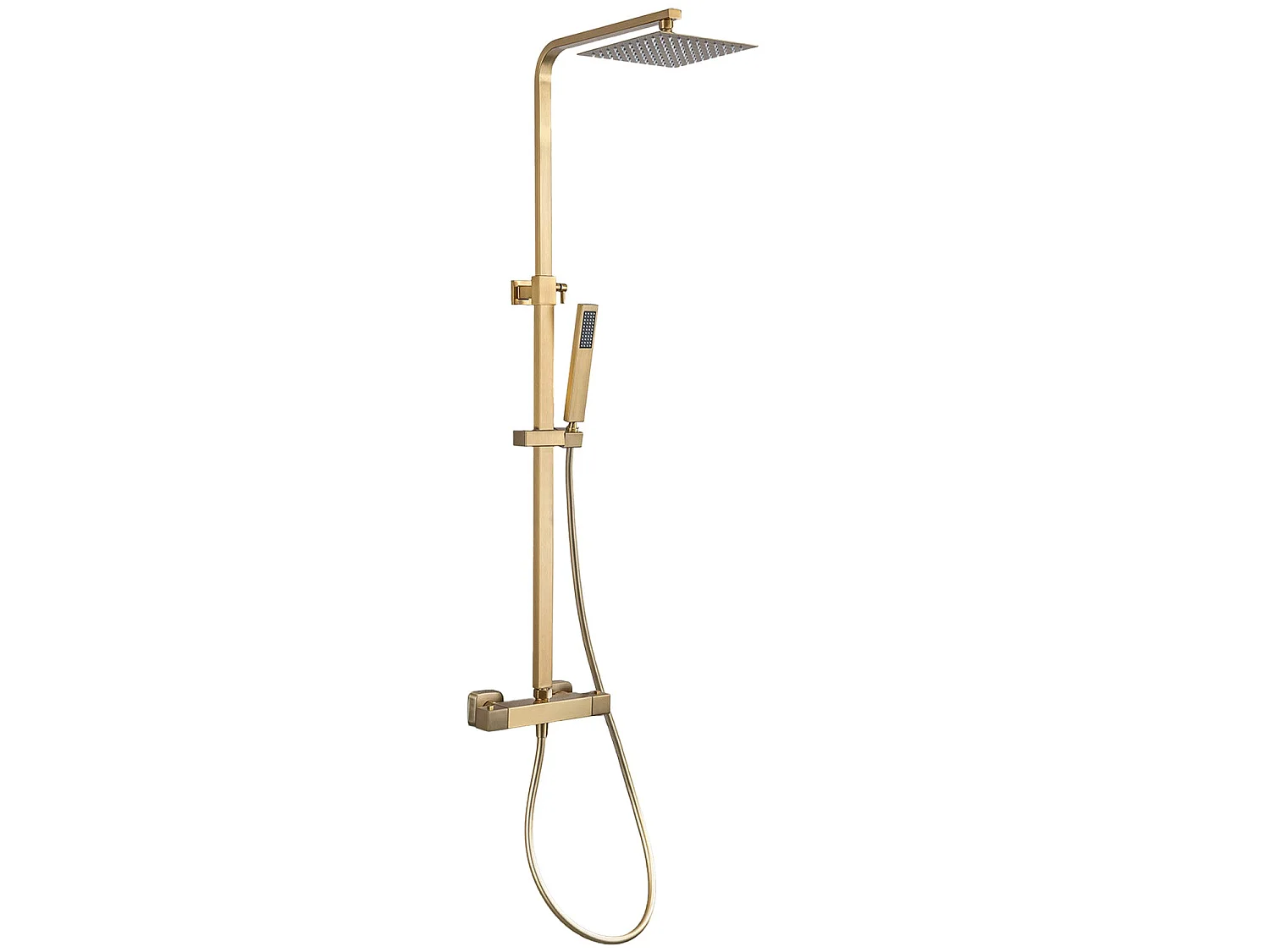 Colonne de douche avec mitigeur thermostatique LOMAZOO Estrella doré