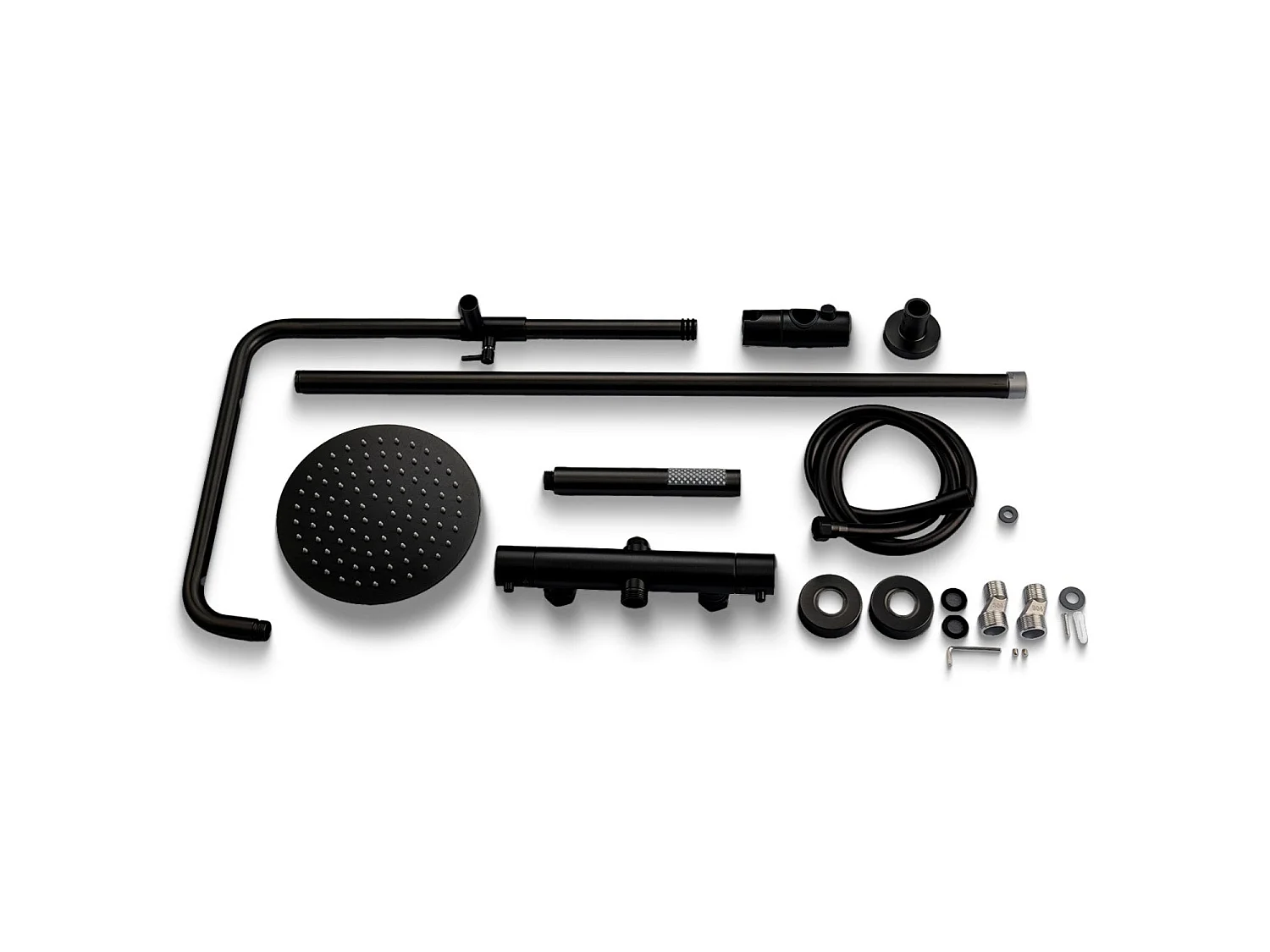 Colonne de douche avec mitigeur thermostatique LOMAZOO Pandora noir