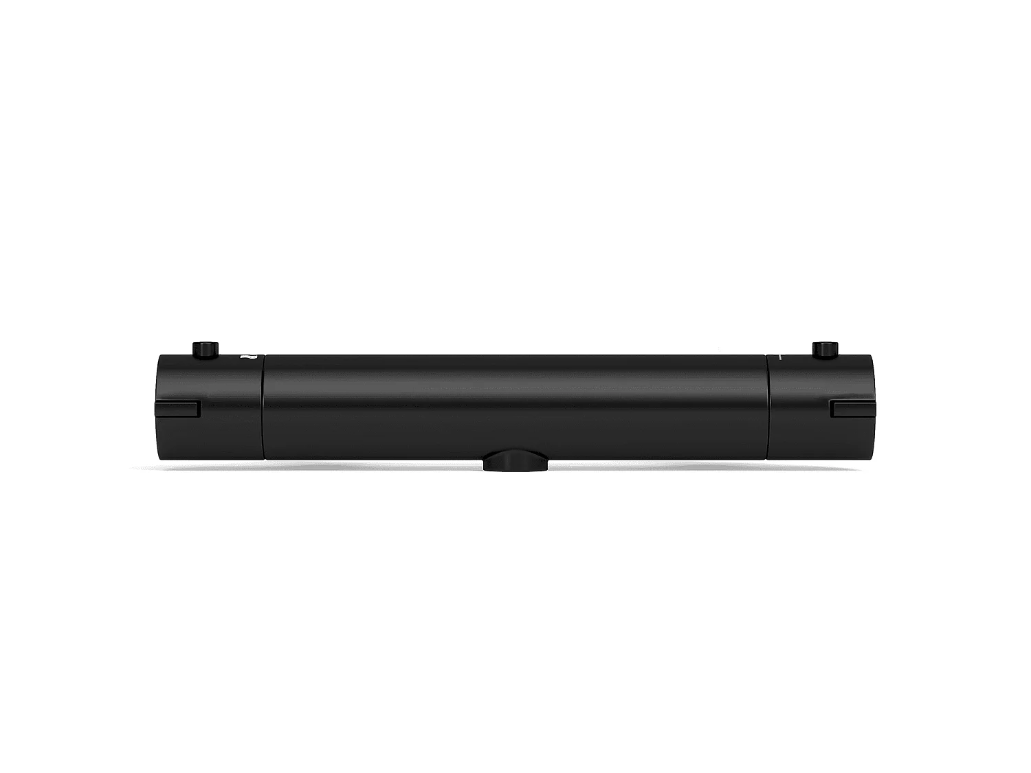 Mitigeur de douche thermostatique noir mat - Entraxe 15 cm - avec bouton de sécurité 38C LOMAZOO