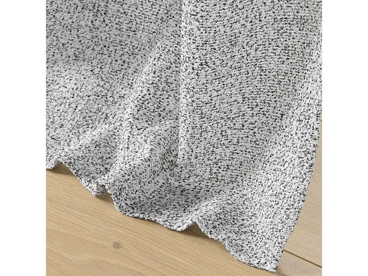 Rideau Voilage à Œillets "Loulaine" 140x280cm Gris