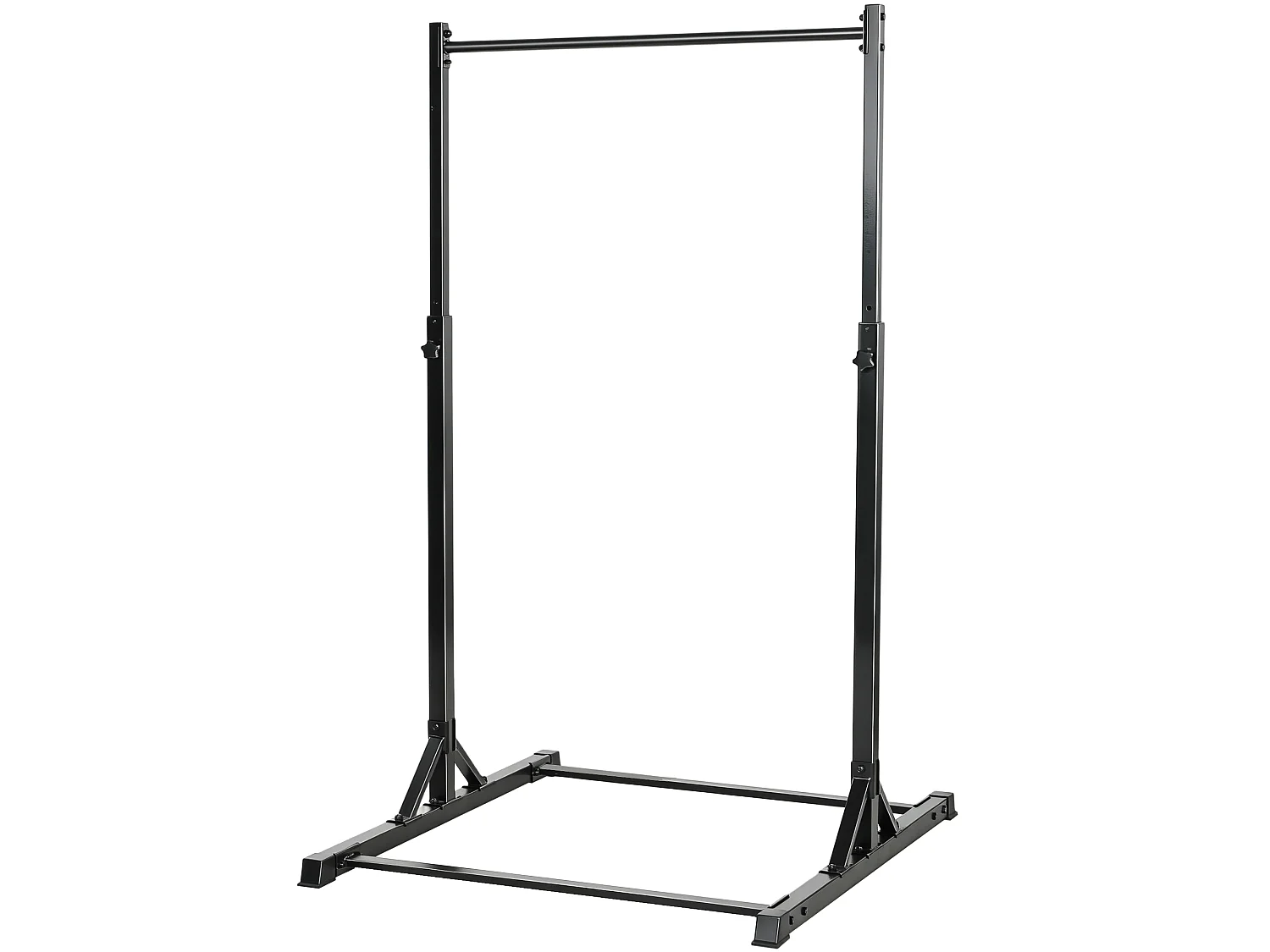 Barre de traction autoportante hauteur réglable 8 niv. acier noir