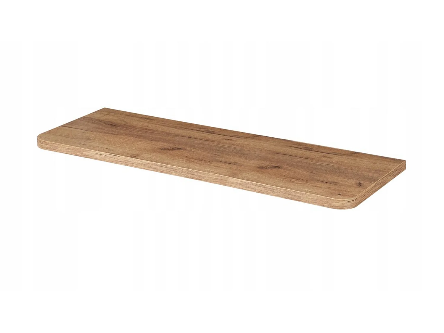 Wastafelmeubel 120cm - met blad - Hangend - Geribbeld Bruin – RODAN