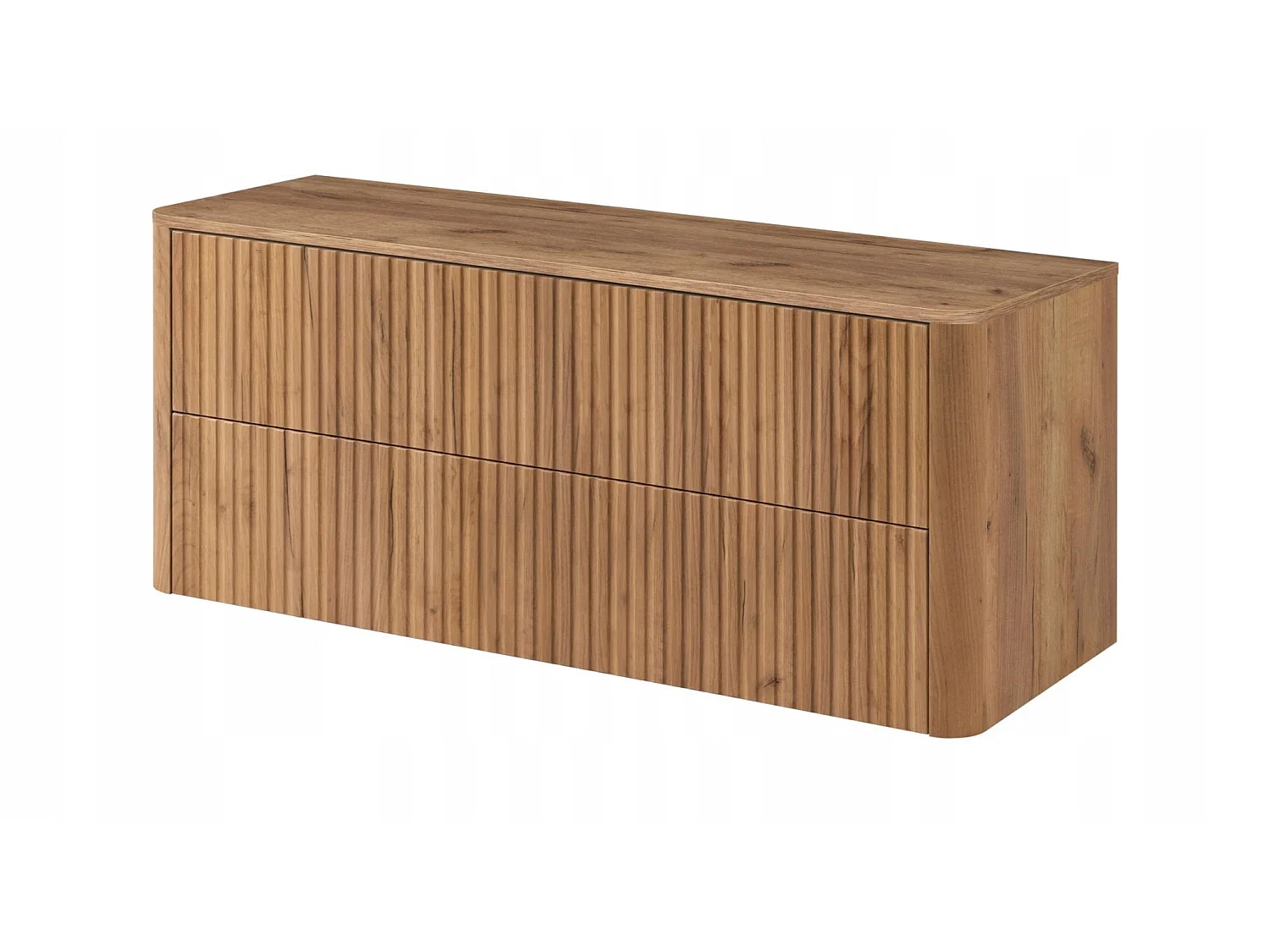 Meuble sous vasque 120cm - avec plan - Suspendu - Strié Brun – RODAN