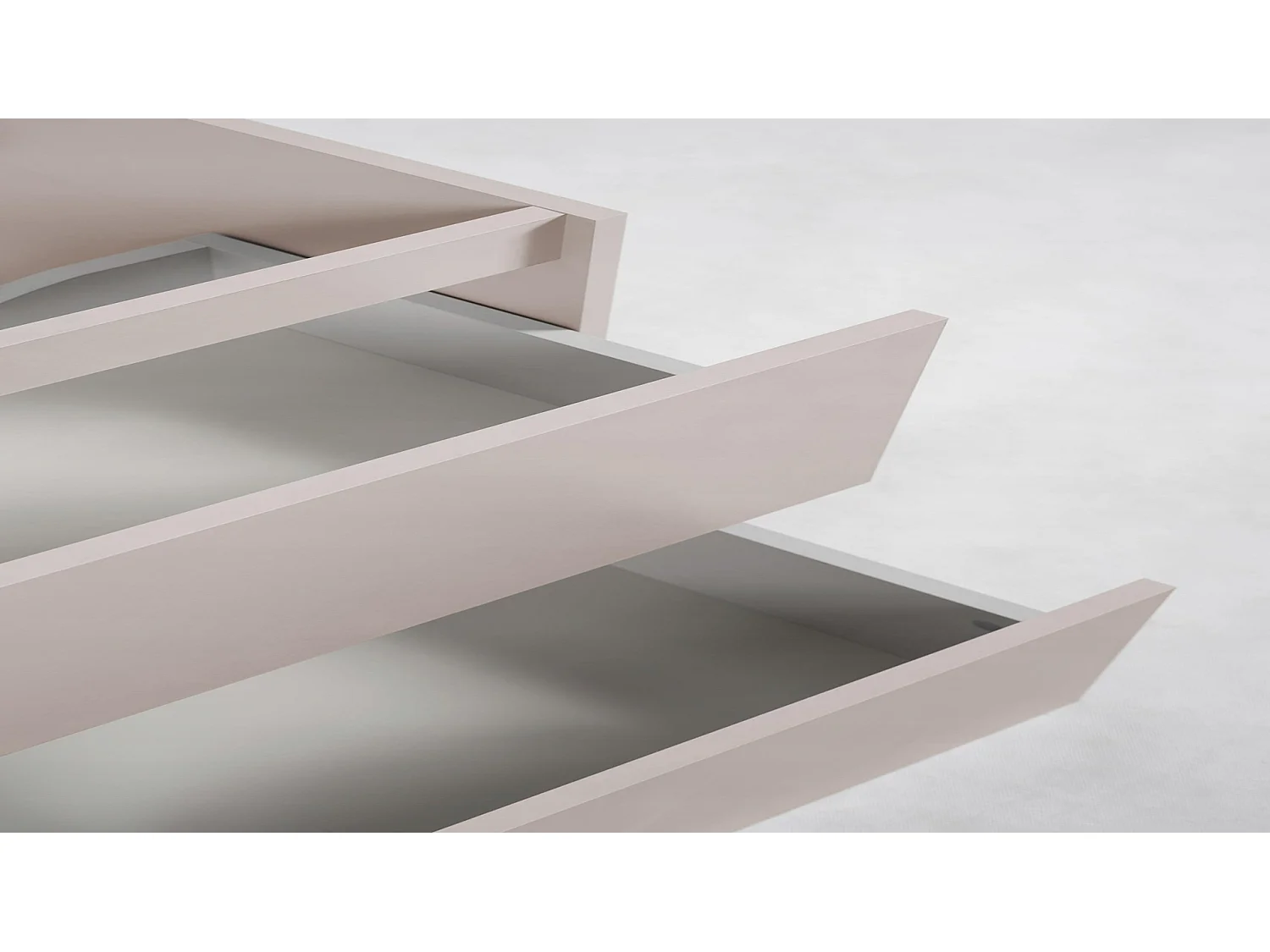Waschbeckenunterschrank 100cm - Kaschmir Matt - mit Platte & Regal - Hängend – RODAN