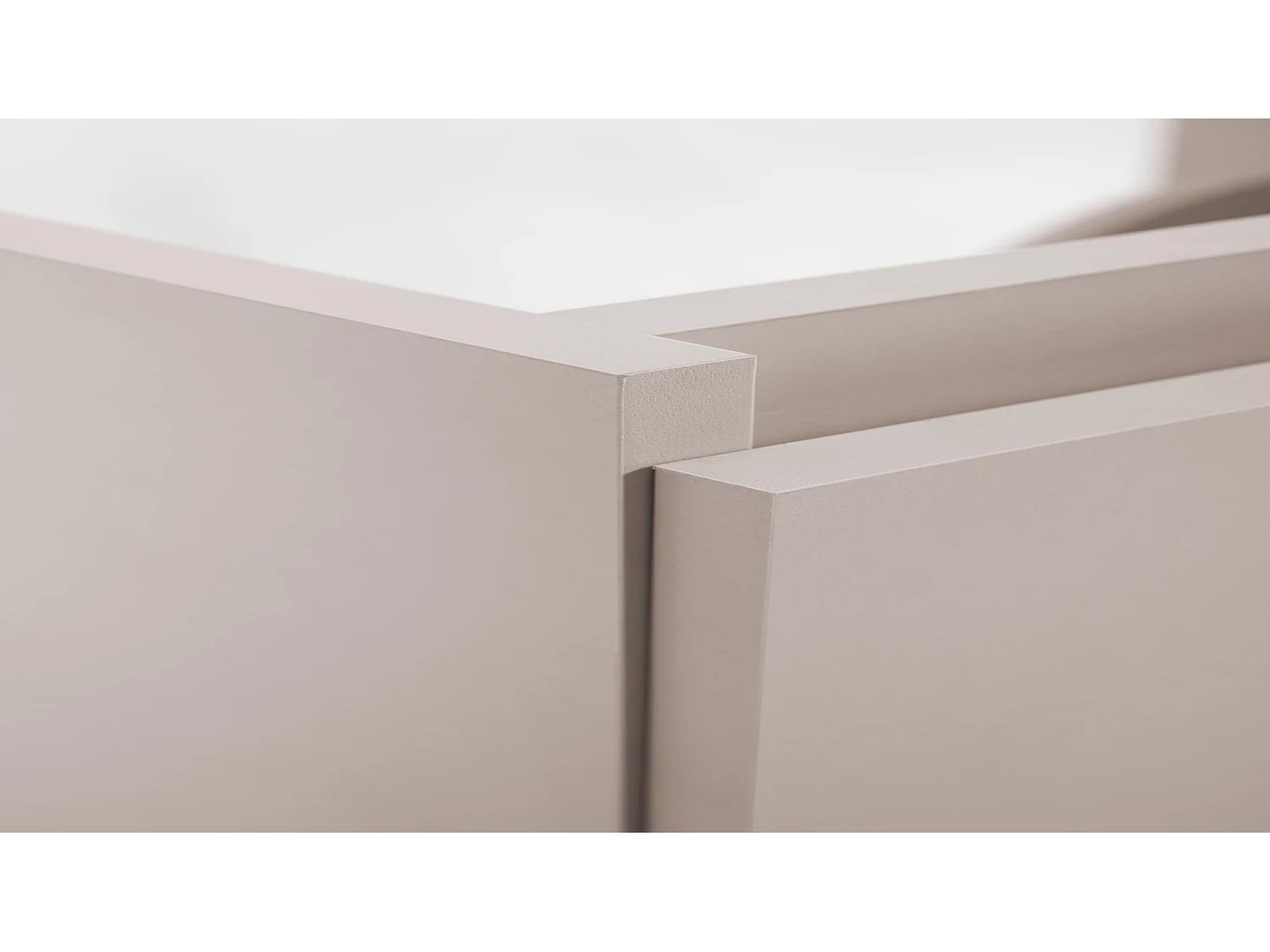 Waschbeckenunterschrank 100cm - Kaschmir Matt - mit Platte & Regal - Hängend – RODAN