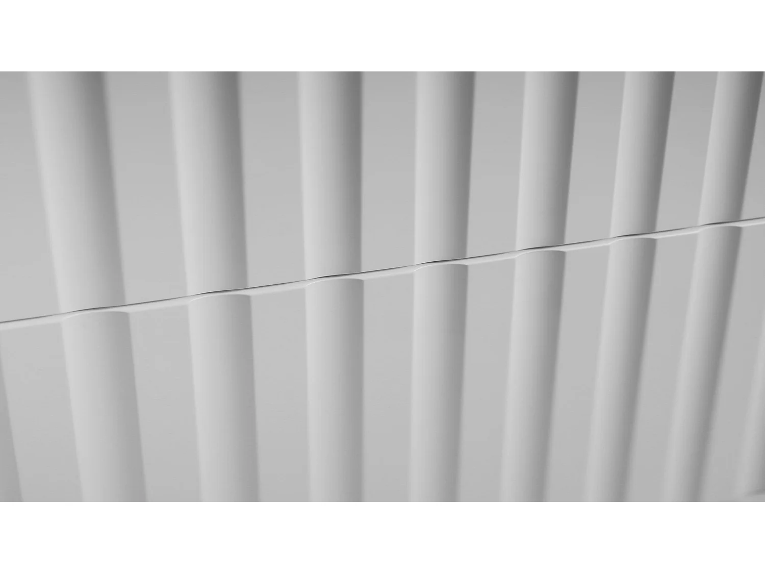 Waschbeckenunterschrank 100cm - Hängend - Geriffelt Weiß - ohne Platte – RODAN
