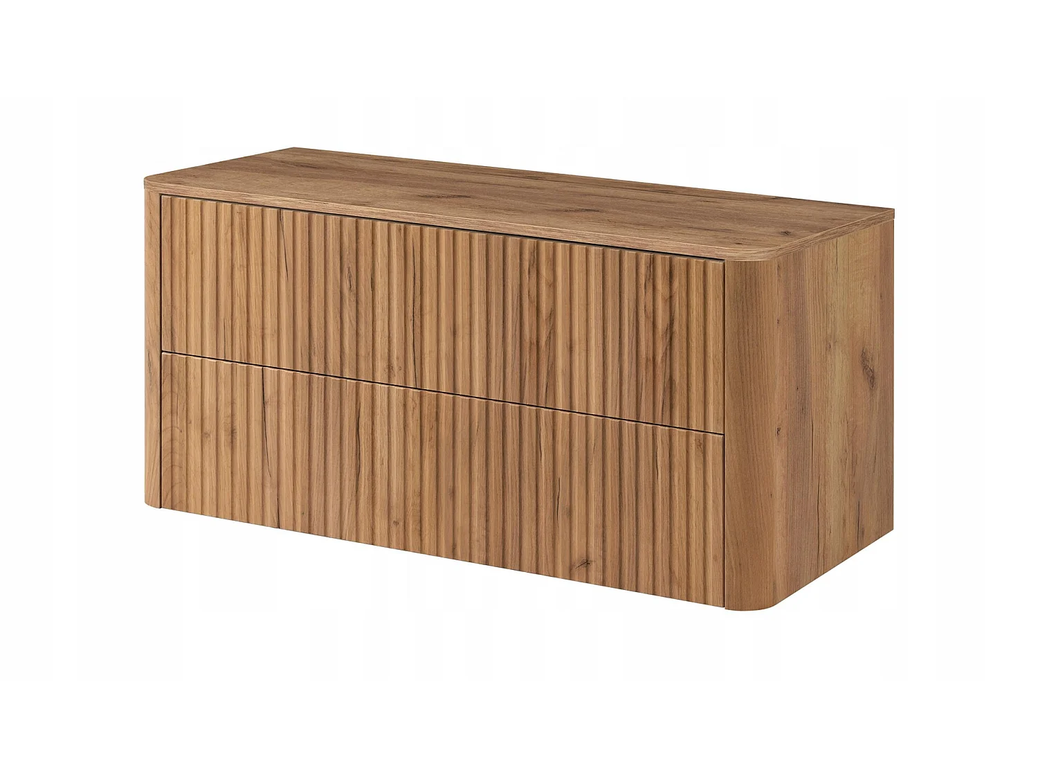 Meuble sous vasque 100cm - avec plan - Suspendu - Strié Brun – RODAN