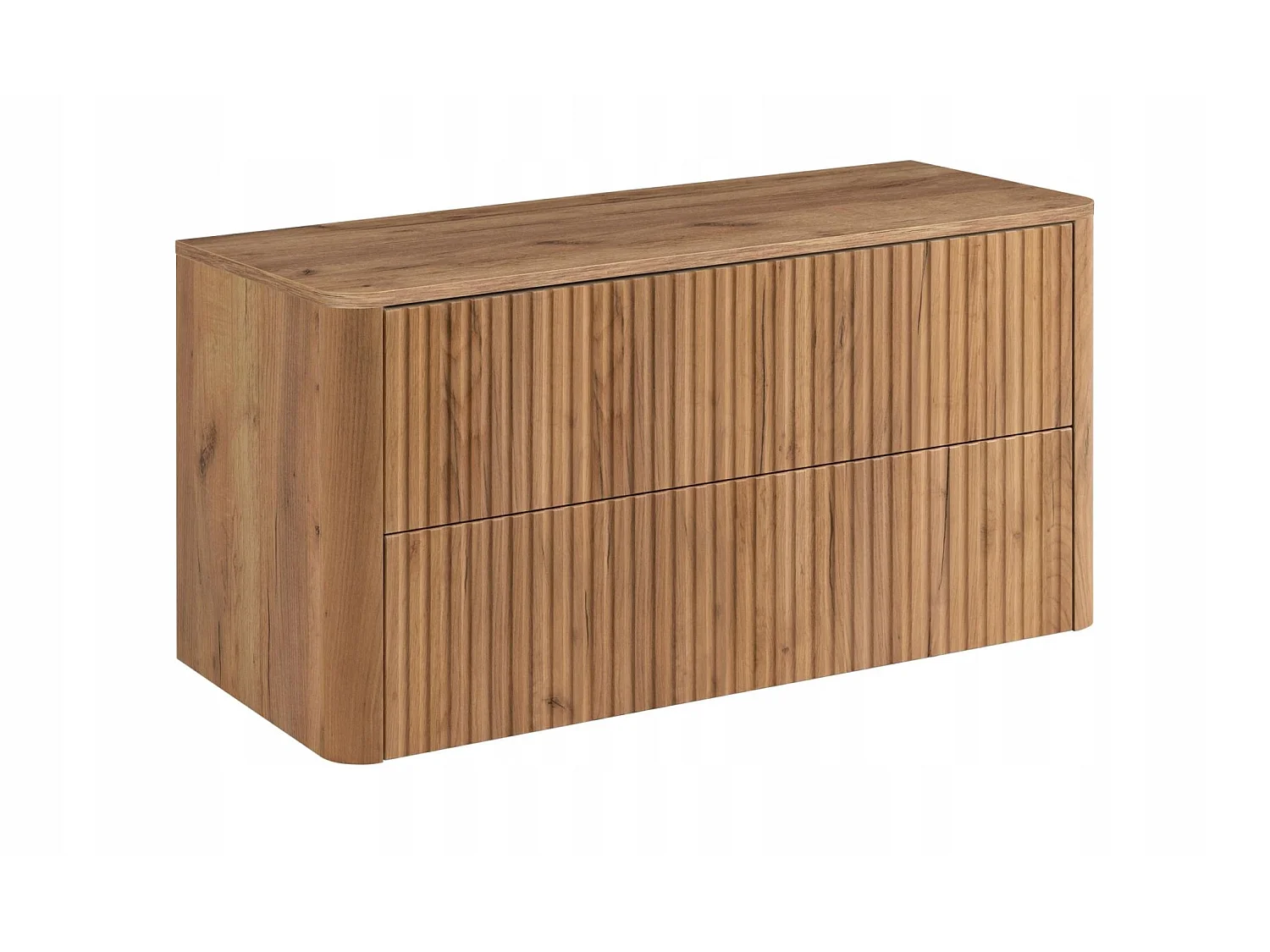 Meuble sous vasque 100cm - avec plan - Suspendu - Strié Brun – RODAN