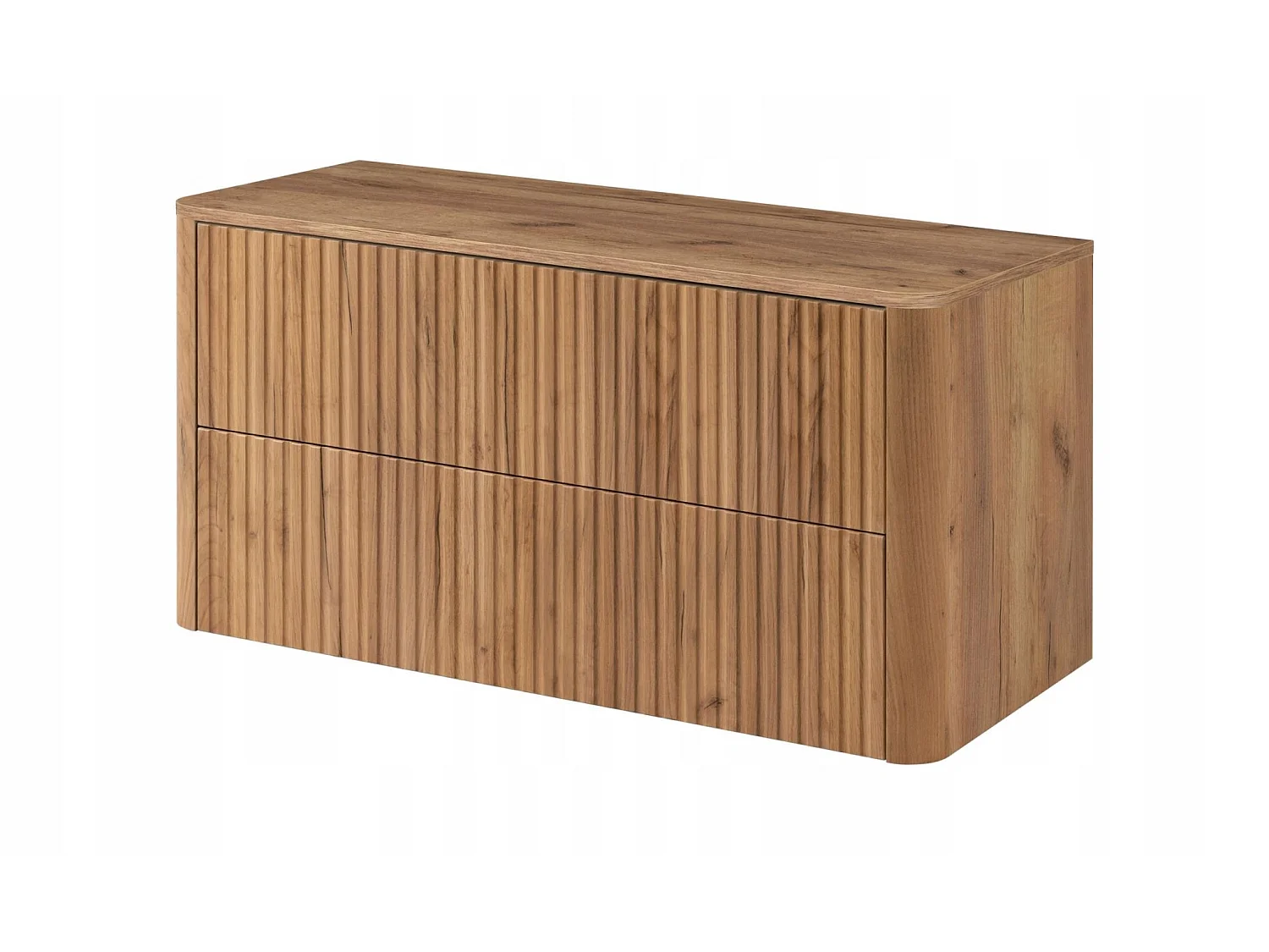 Meuble sous vasque 100cm - avec plan - Suspendu - Strié Brun – RODAN
