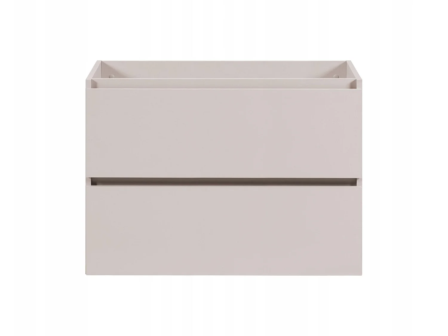 Waschbeckenunterschrank 80cm - Hängend - Kaschmir Matt - Badschrank ohne Platte – RODAN