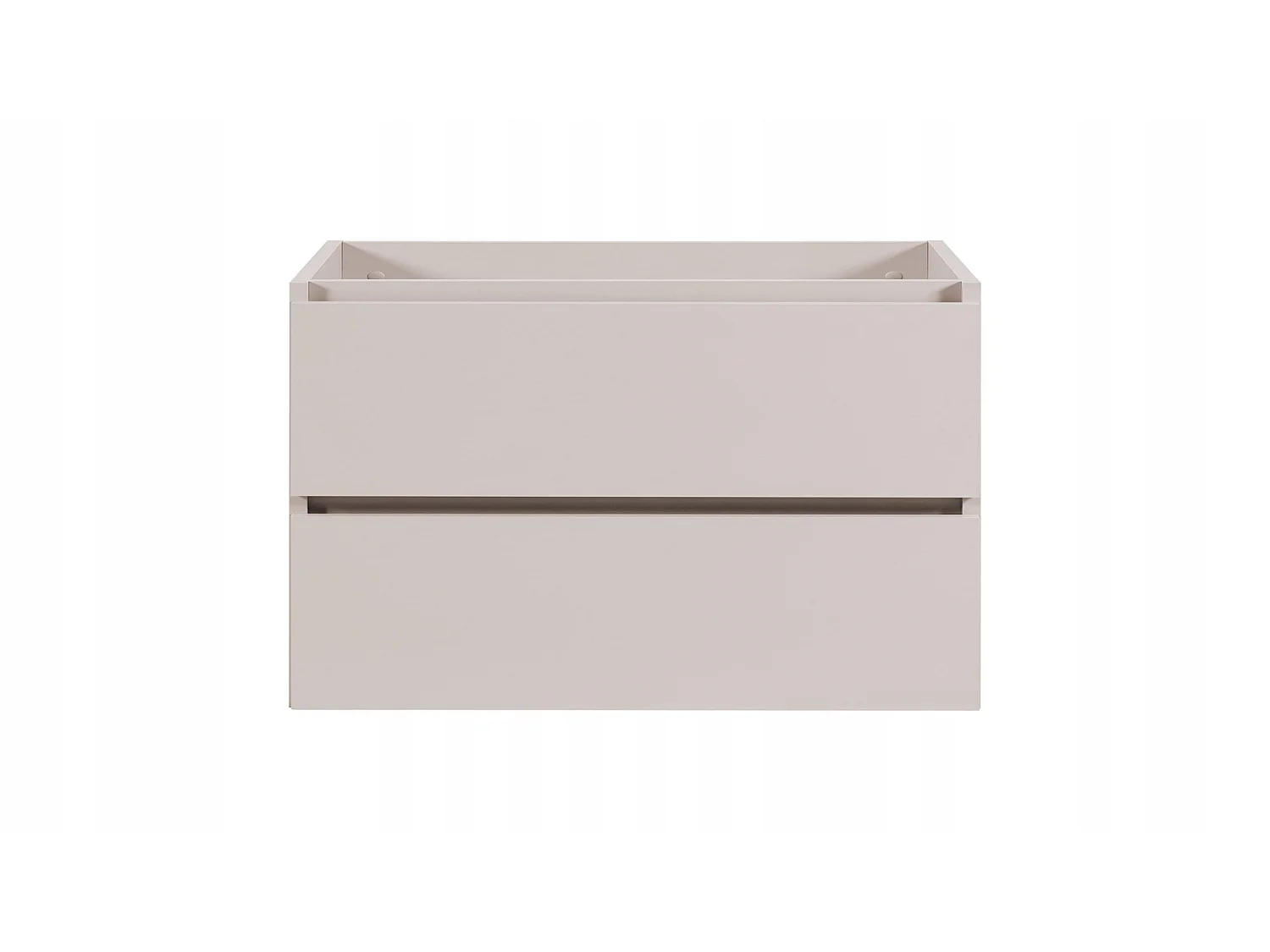 Waschbeckenunterschrank 80cm - Kaschmir Matt - mit Platte & Regal - Hängend – RODAN