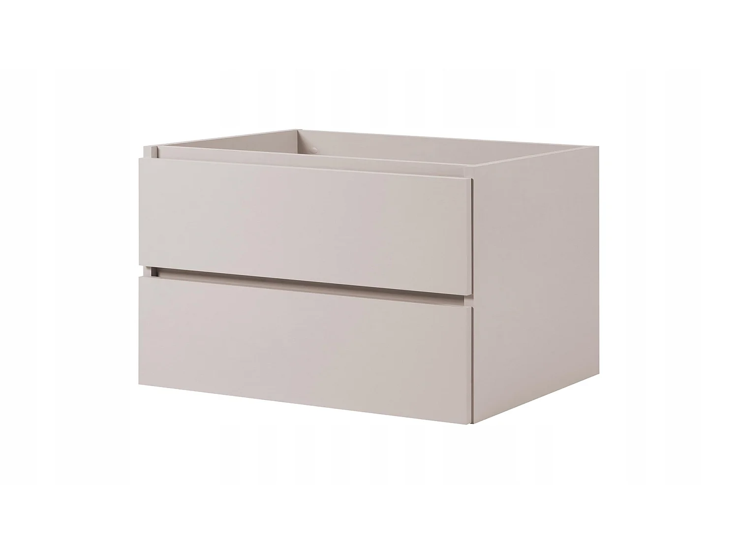 Waschbeckenunterschrank 80cm - Kaschmir Matt - mit Platte & Regal - Hängend – RODAN