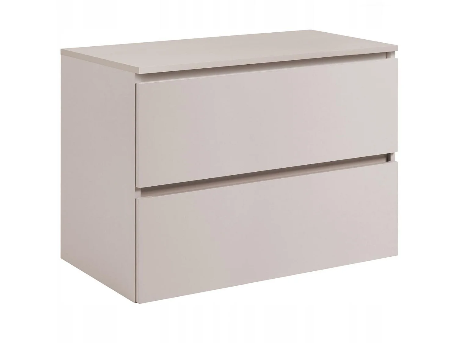 Mobile sottolavabo 80cm - Sospeso - Cashmere Opaco - con piano – RODAN