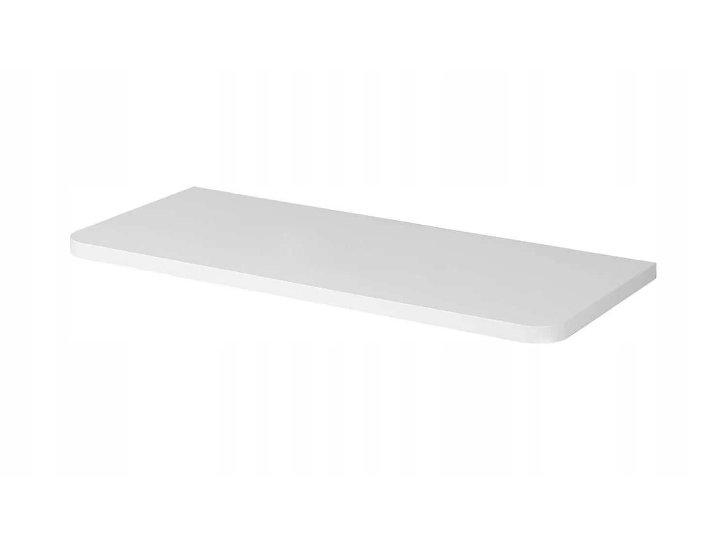 Wastafelmeubel 100cm - met blad - Hangend - Geribbeld Wit – RODAN