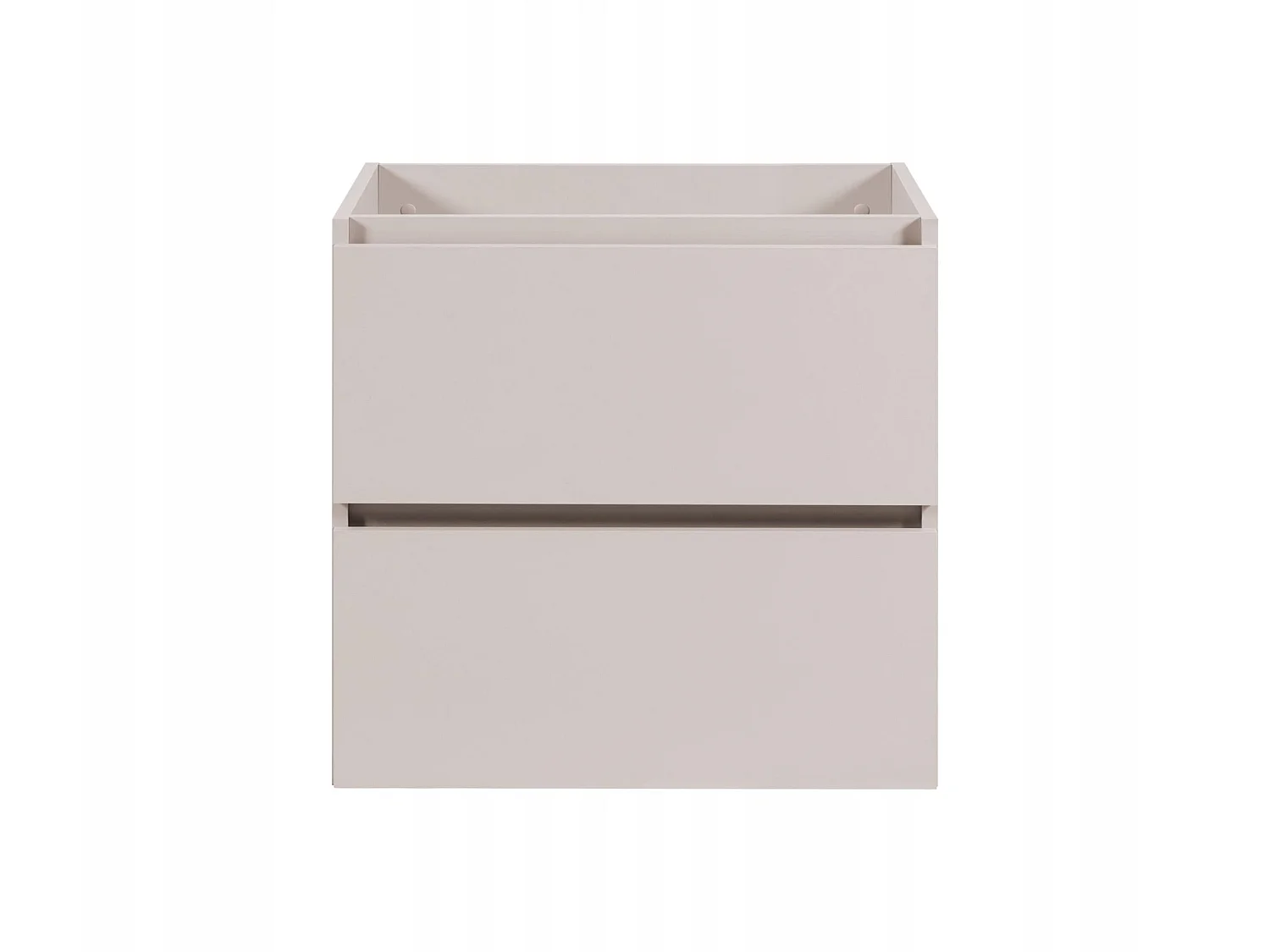 Mobile sottolavabo 140cm - Cashmere Opaco - con piano & mensola - Sospeso – RODAN