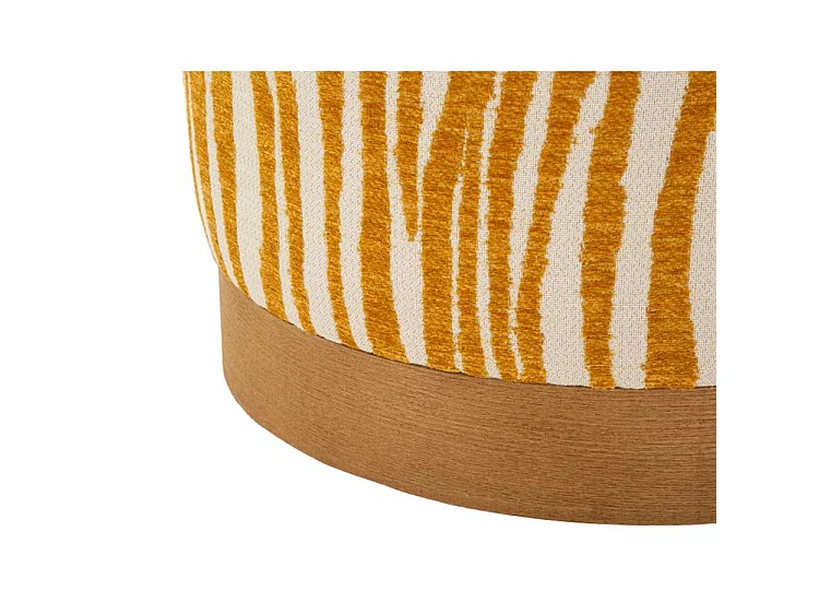Savannah poef, mosterdkleur, diameter 40x40 cm
