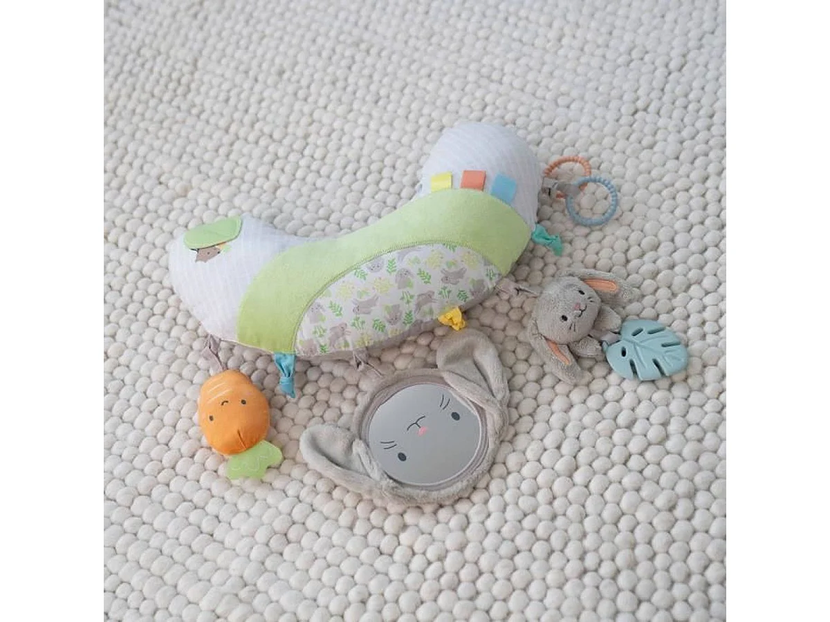 INGENUITY Sylvi Baby Playmat met ondersteuningskussen en 4 sensorische speeltjes