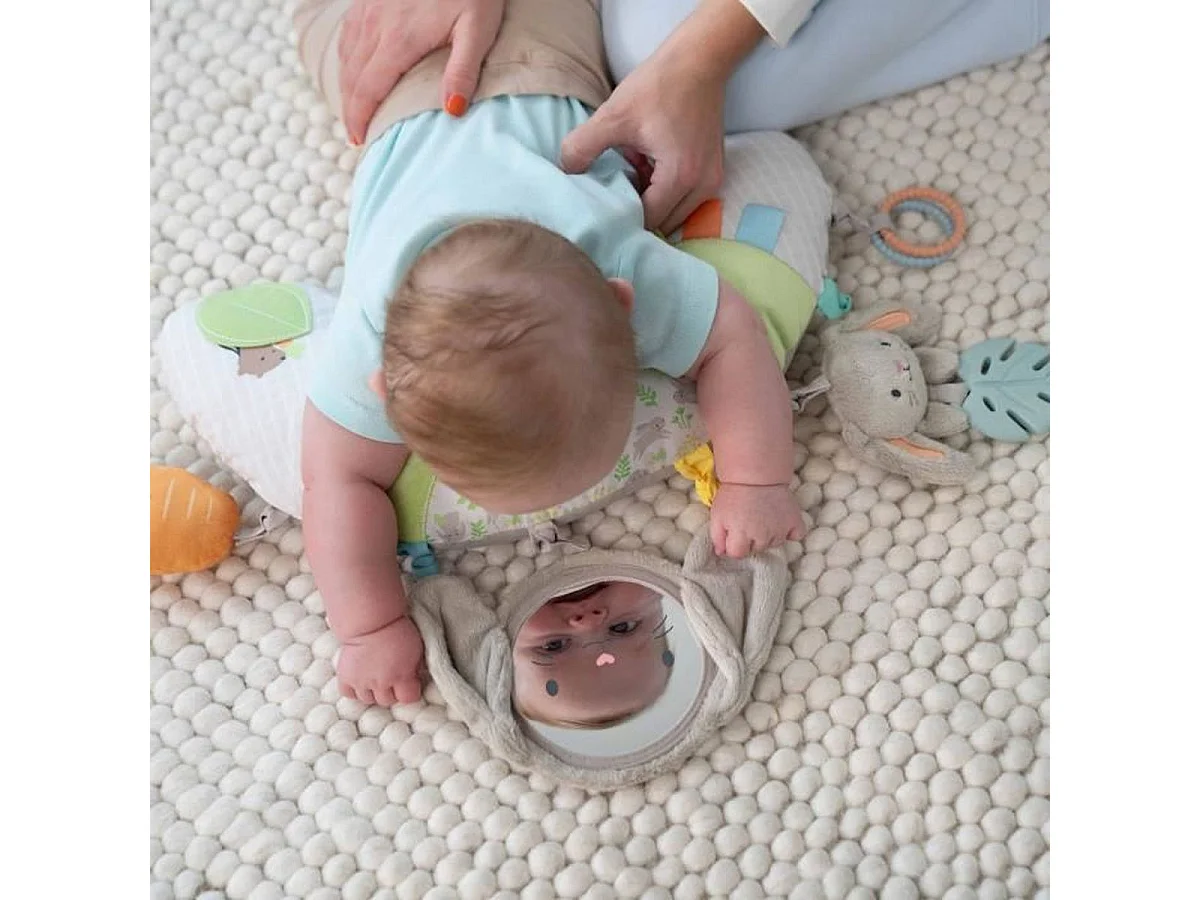 INGENUITY Sylvi Baby Playmat met ondersteuningskussen en 4 sensorische speeltjes