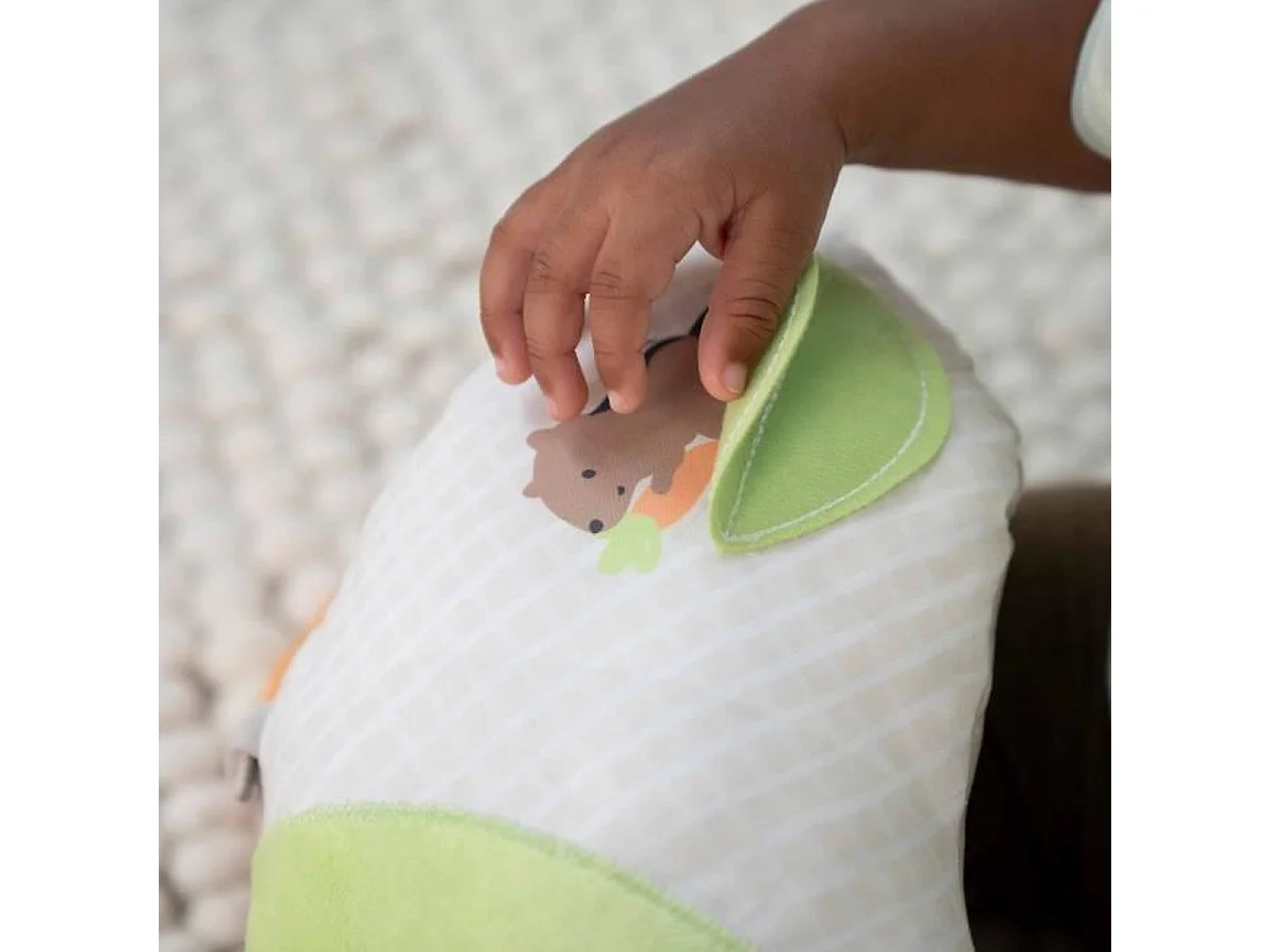 INGENUITY Sylvi Baby Playmat met ondersteuningskussen en 4 sensorische speeltjes