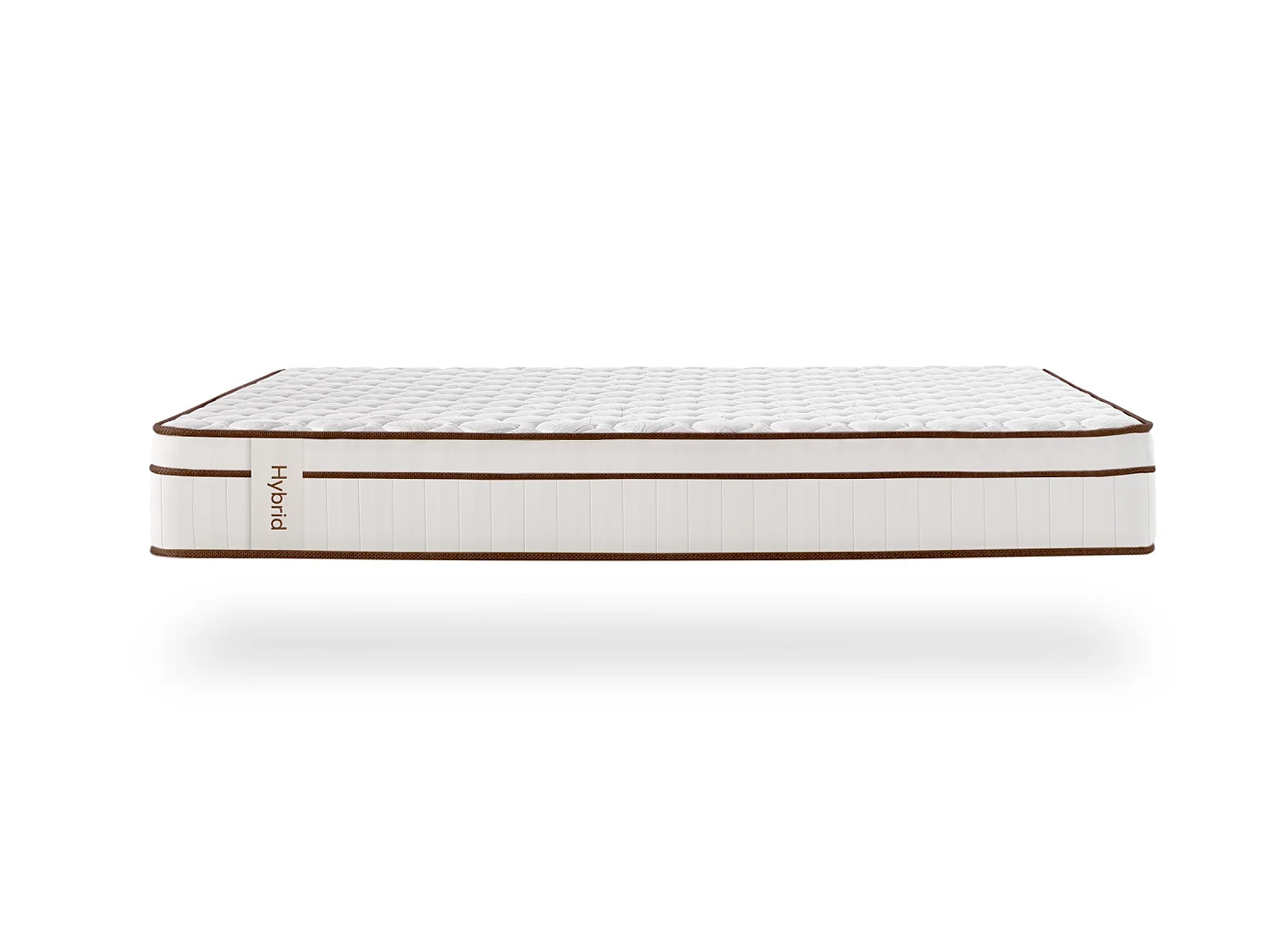 Matelas Ressorts Ensachés Hybrid Blanc 25 cm - 80X190 cm - Moonia